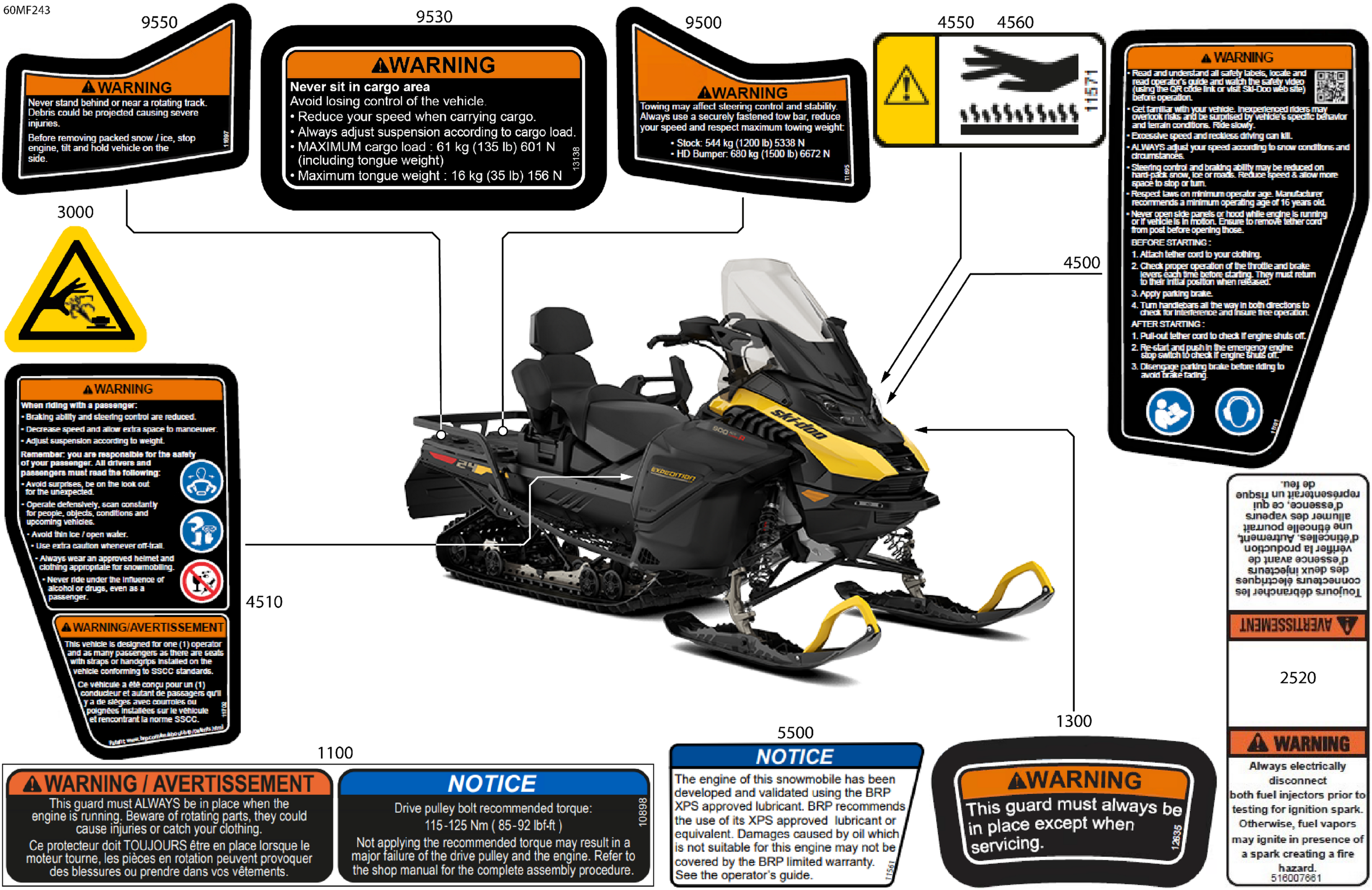 Схема узла: Body - Warning Decals