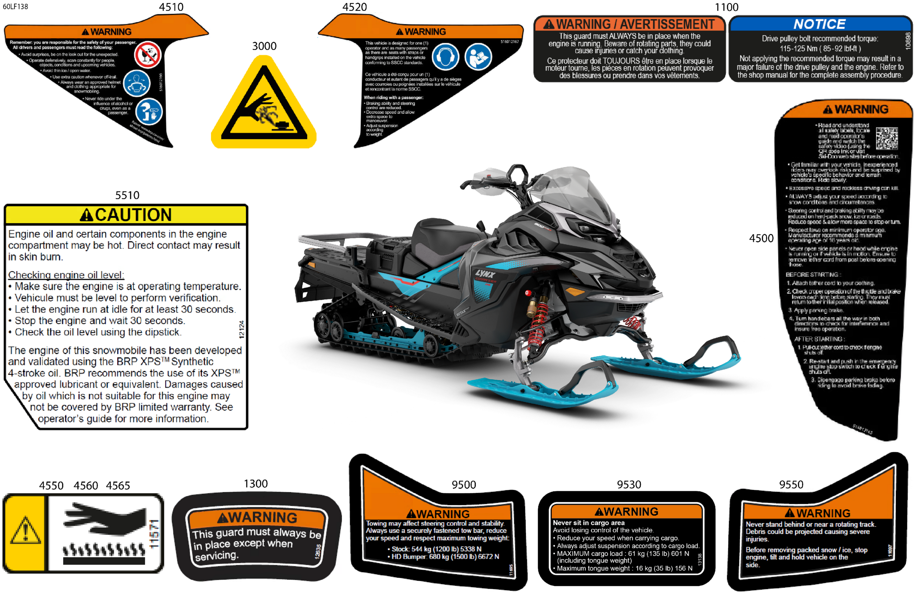 Схема узла: Body - Warning Decals