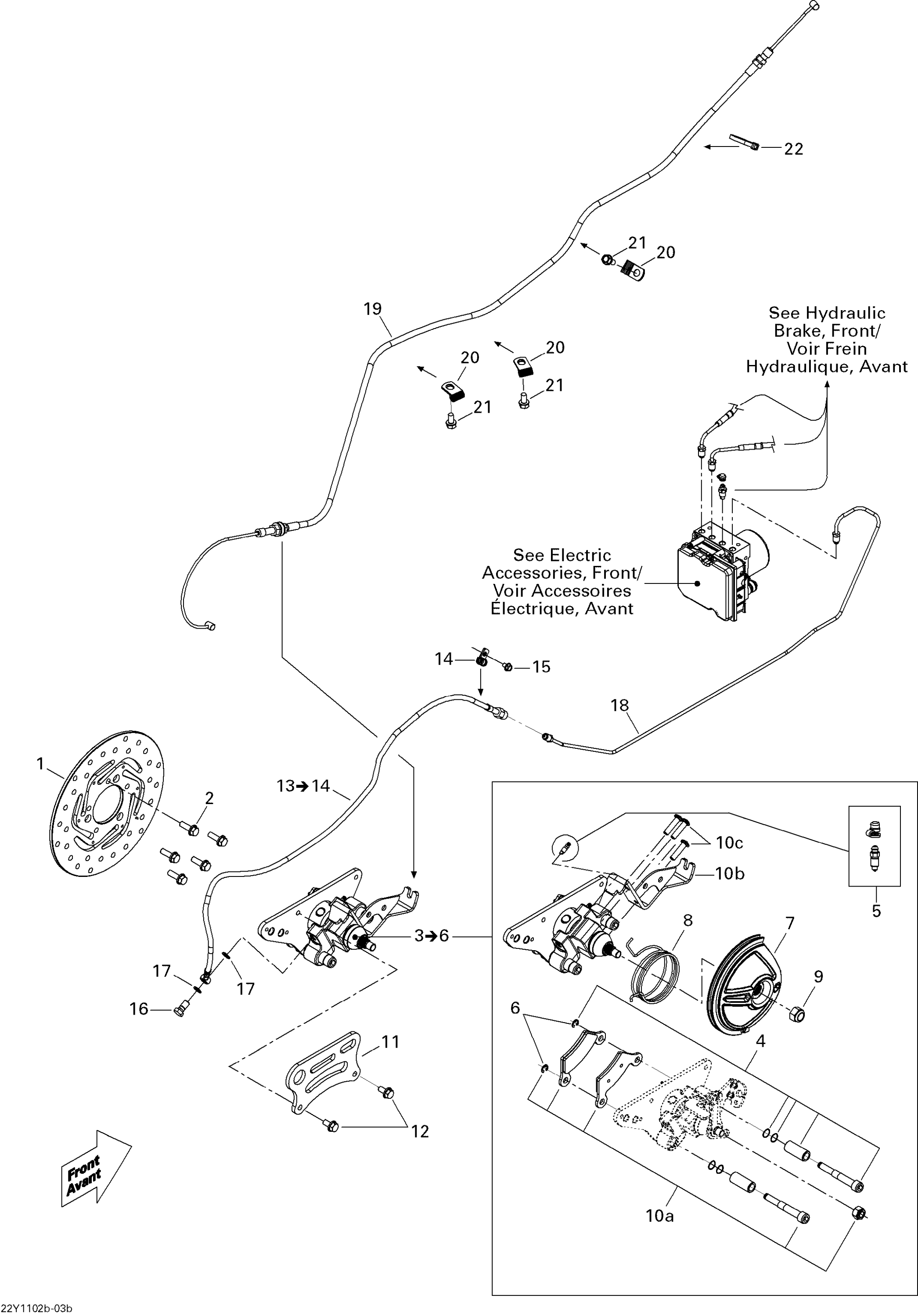 Схема узла: Hydraulic Brake, Rear