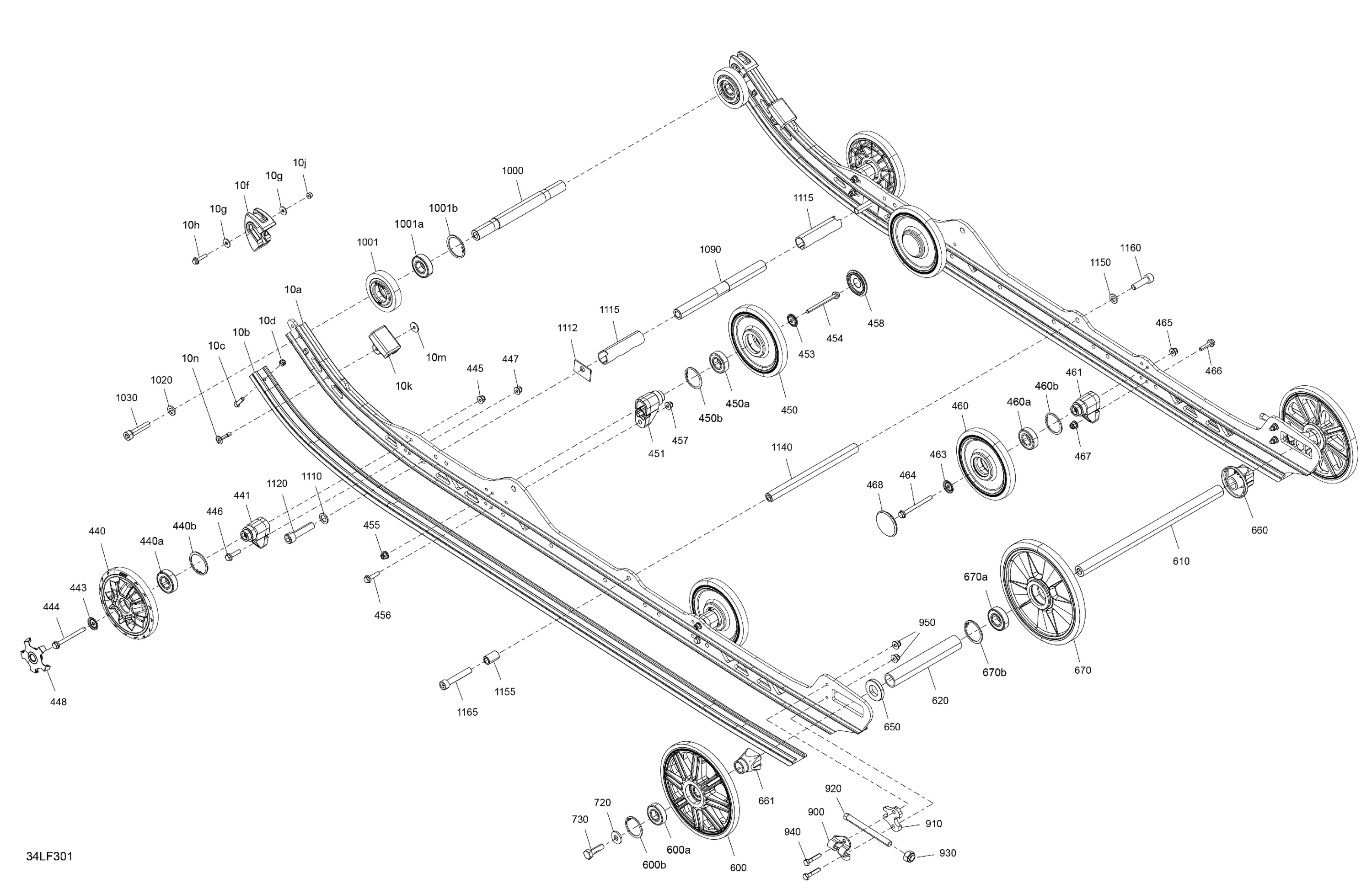 Схема узла: Suspension - Rear - Lower Section
