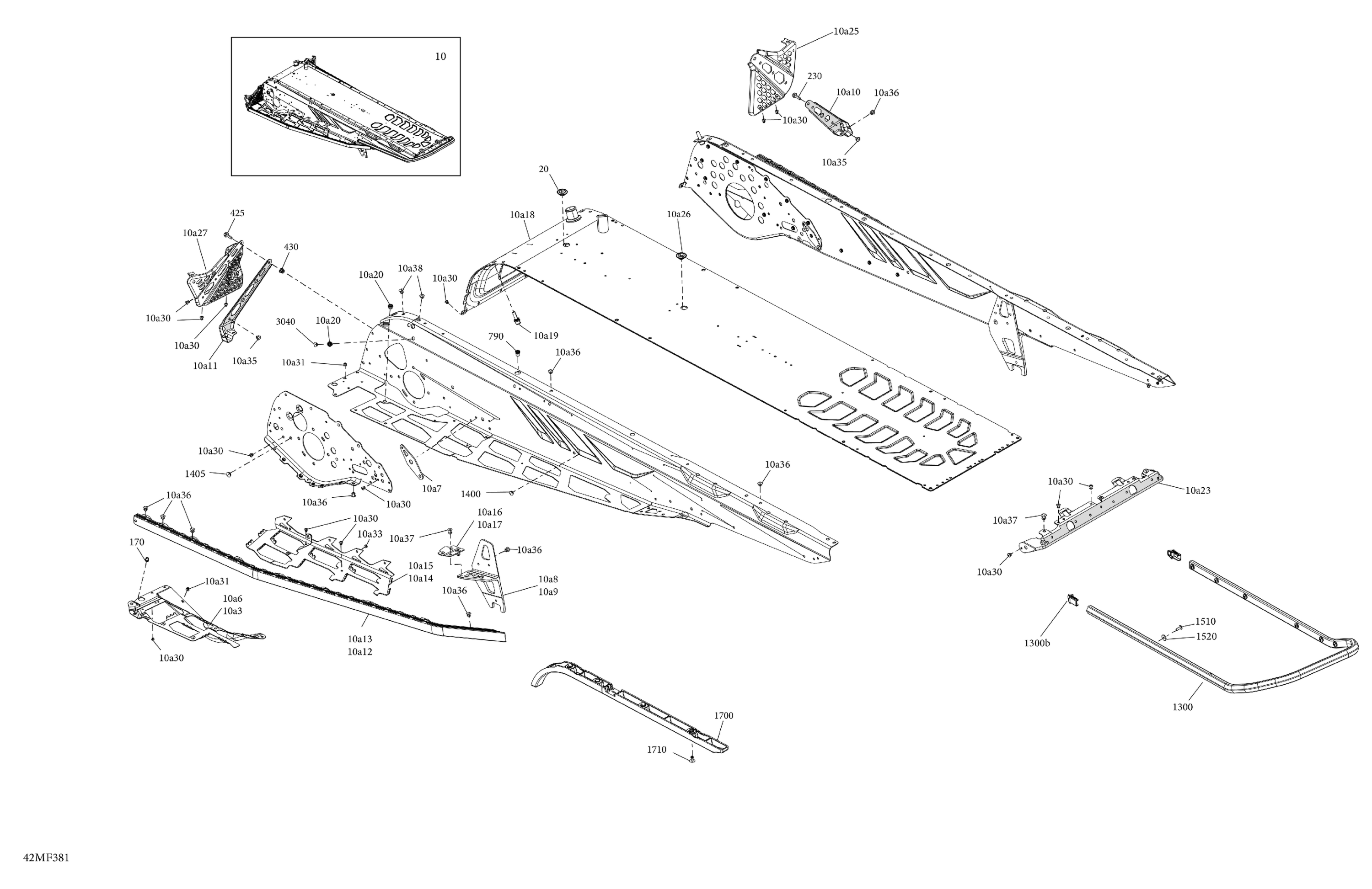 Схема узла: Frame - System - Rear Section