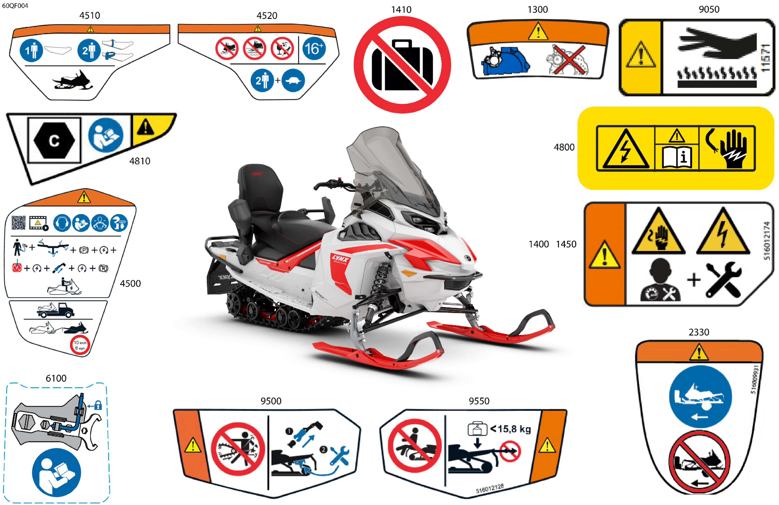 Схема узла: Body - Warning Decals