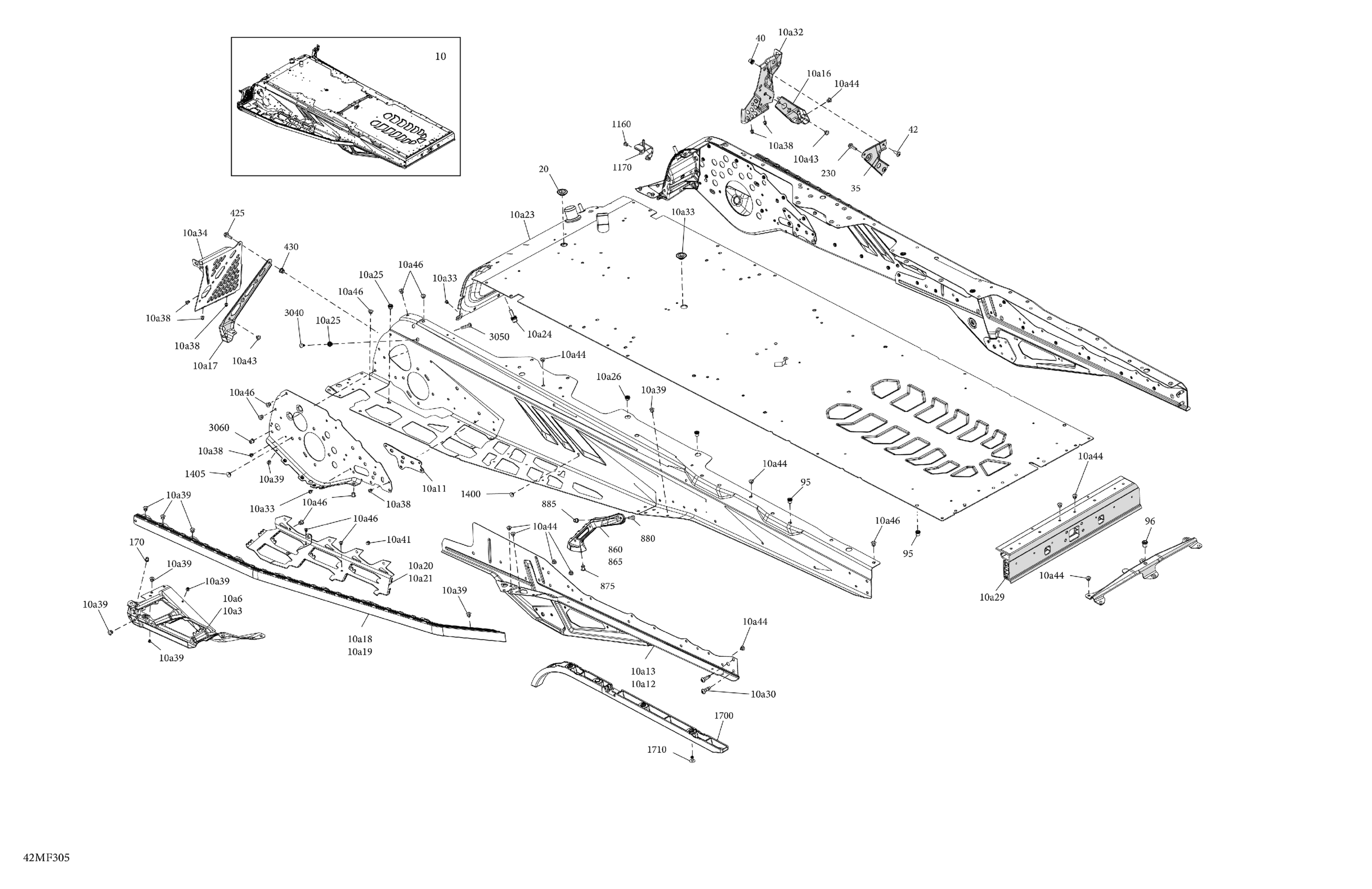 Схема узла: Frame - System - Rear Section