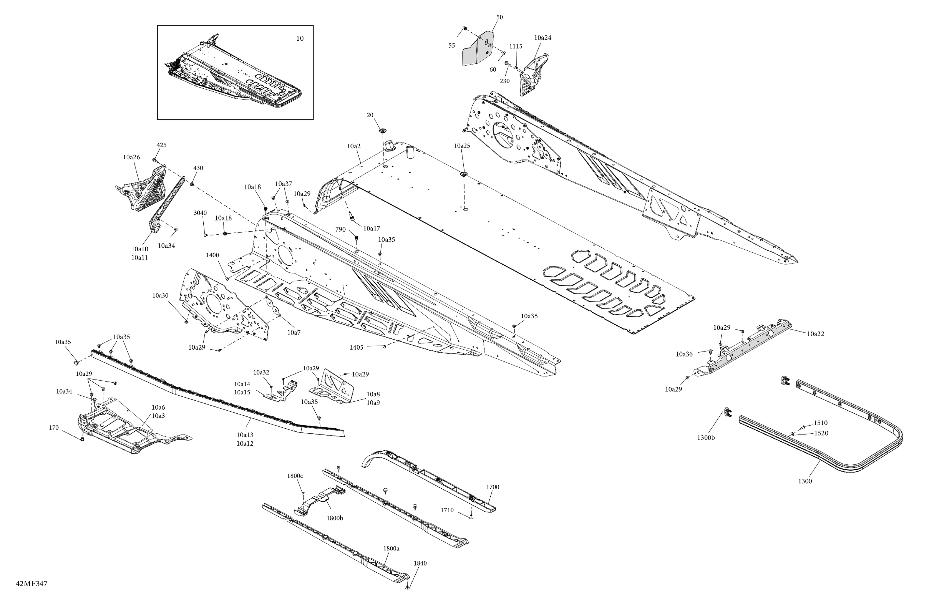 Схема узла: Frame - System - Rear Section