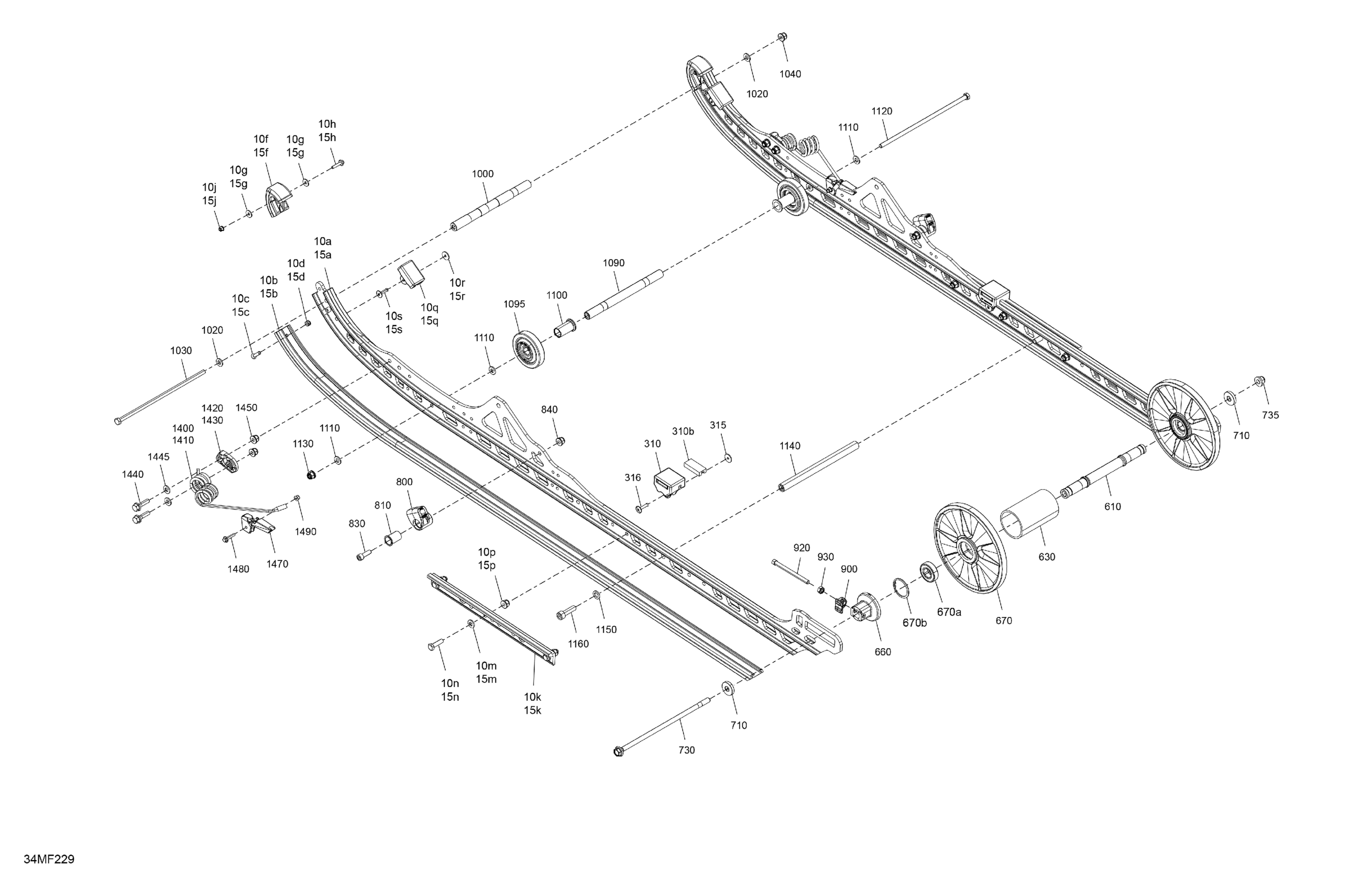 Схема узла: Suspension - Rear - Lower Section