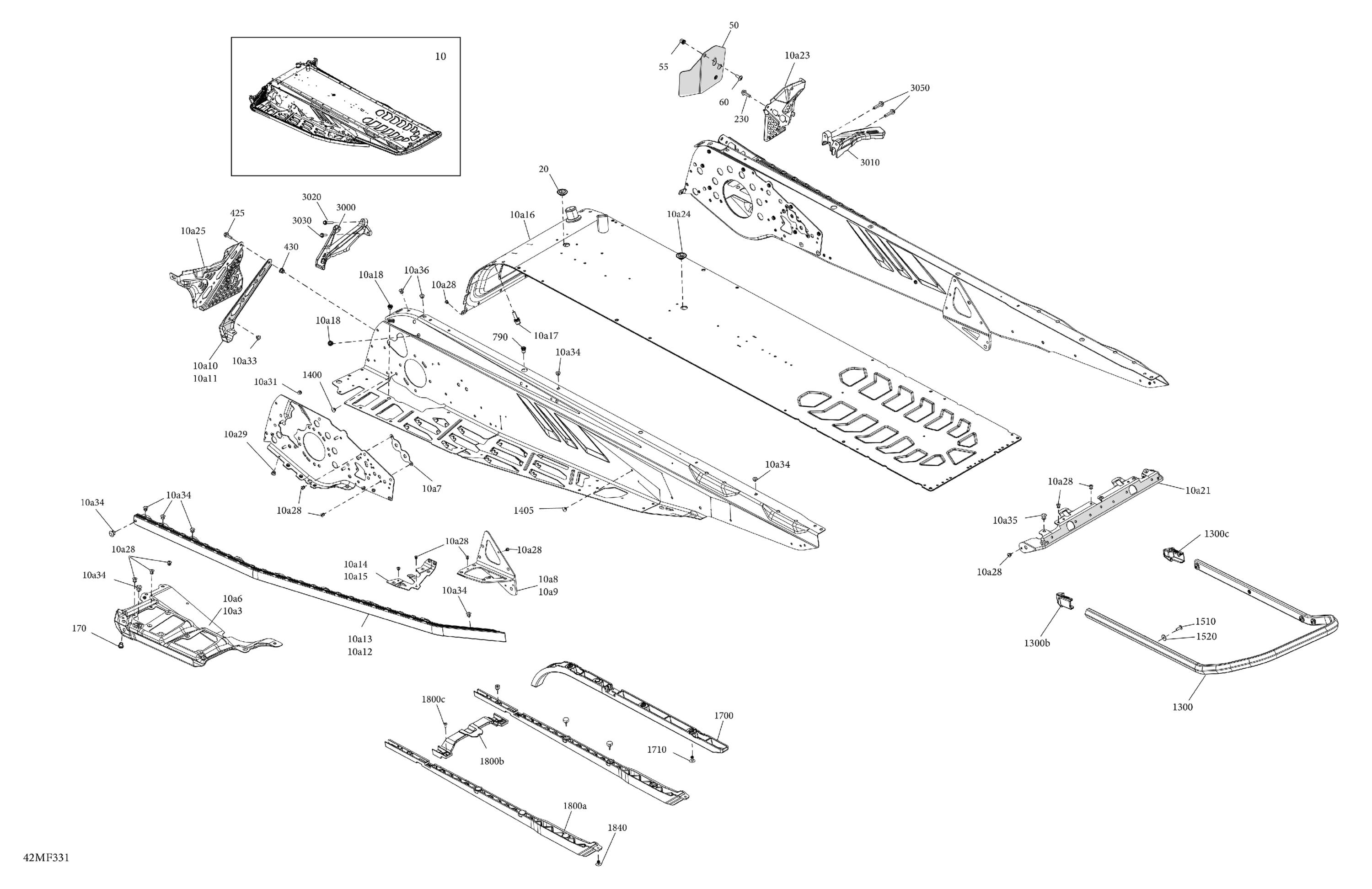 Схема узла: Frame - System - Rear Section