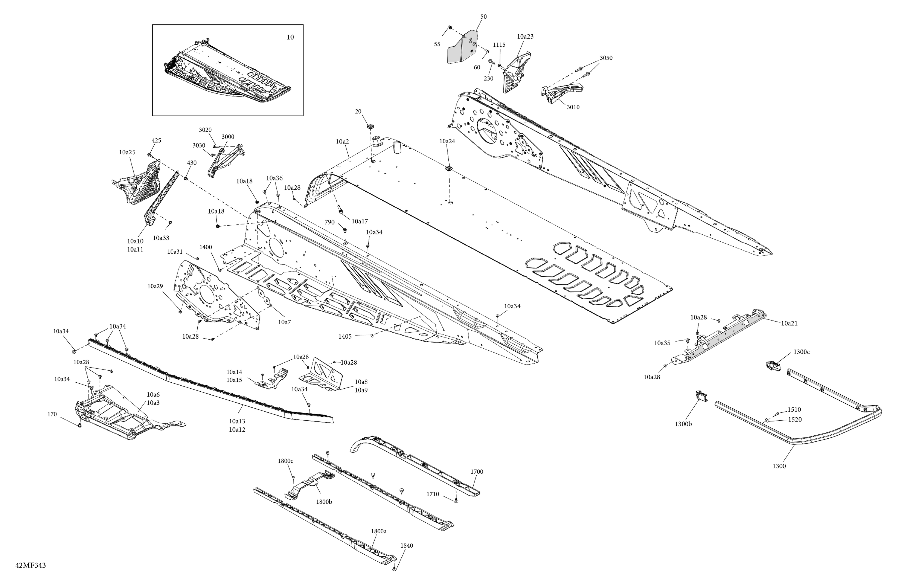 Схема узла: Frame - System - Rear Section