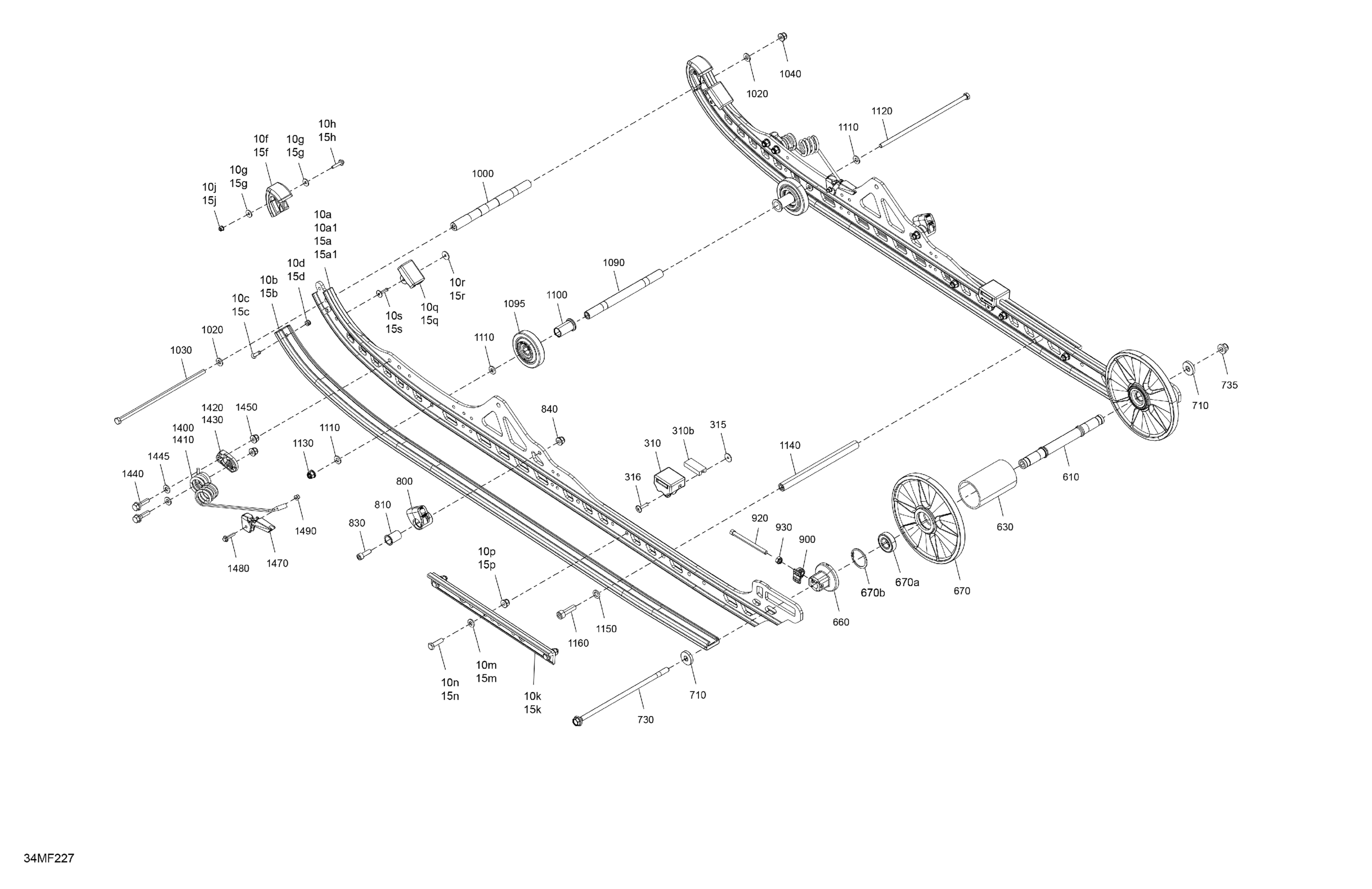 Схема узла: Suspension - Rear - Lower Section