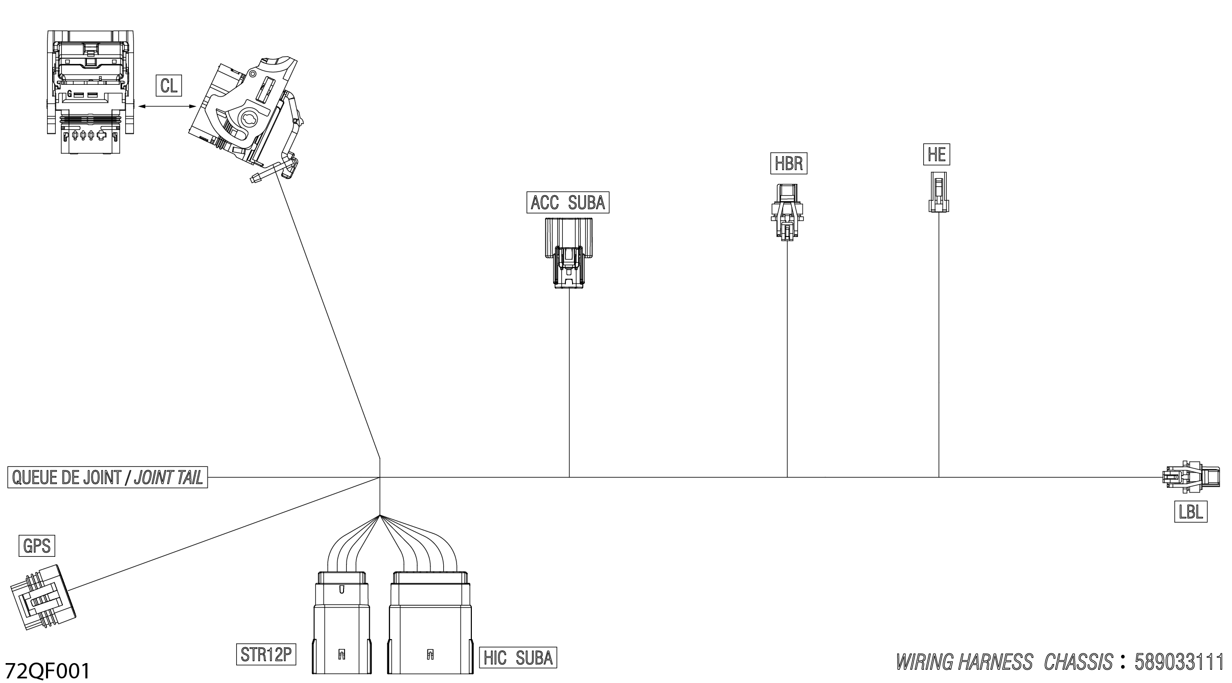 Electric - Hood Wiring Harness - 515179763