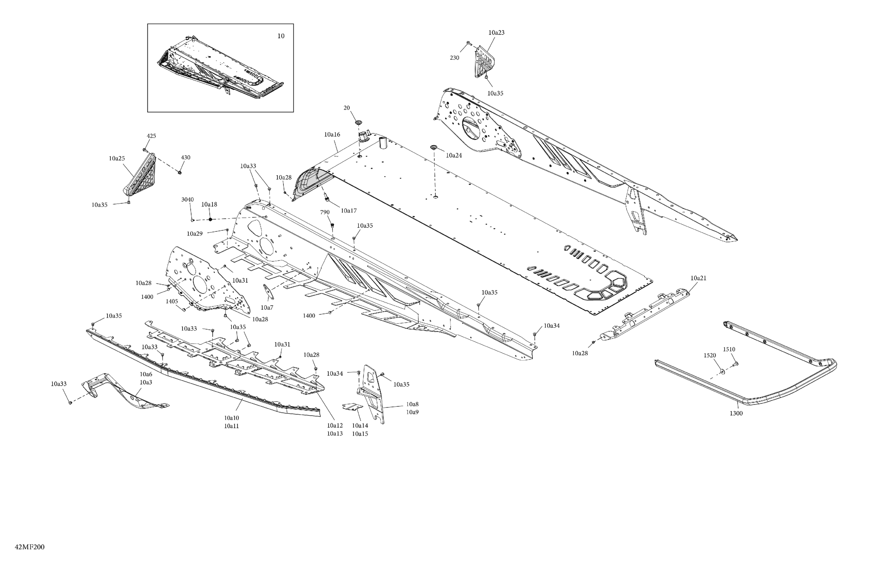 Схема узла: Frame - System - Rear Section