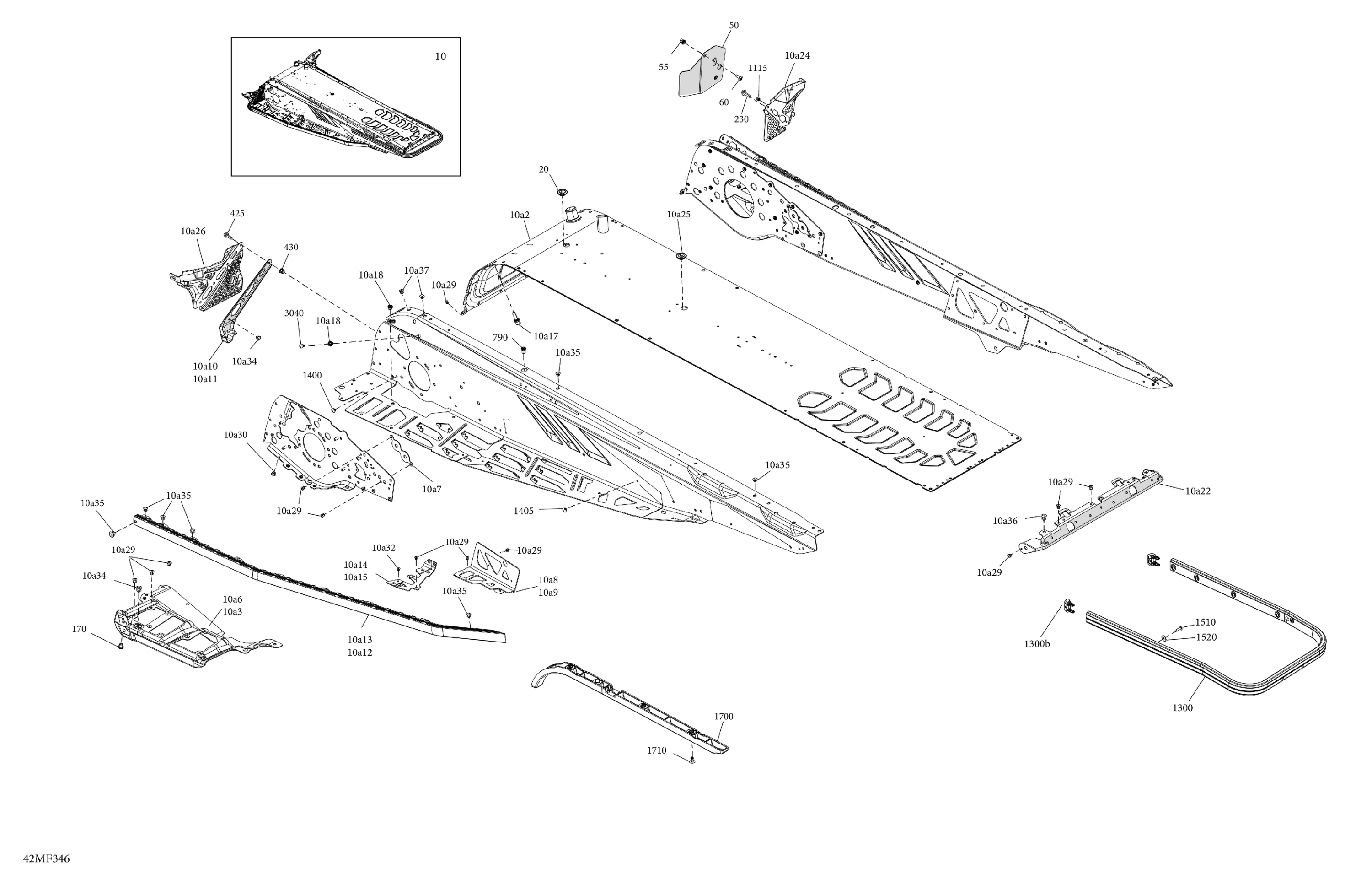 Схема узла: Frame - System - Rear Section