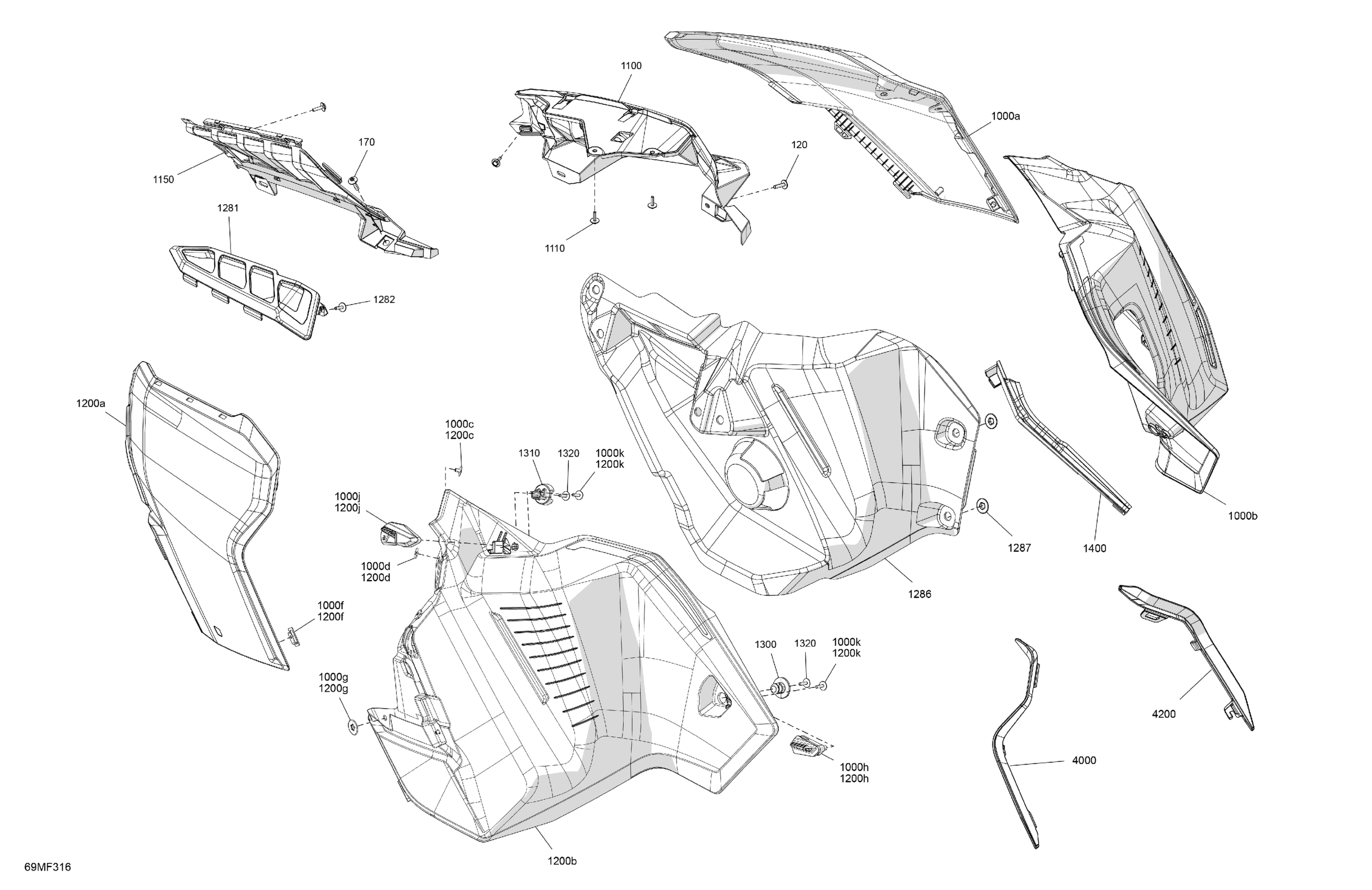Схема узла: Body - Side Panels