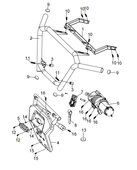 Передняя лебёдка и бампер — AODES WorkCross 550 · 2026