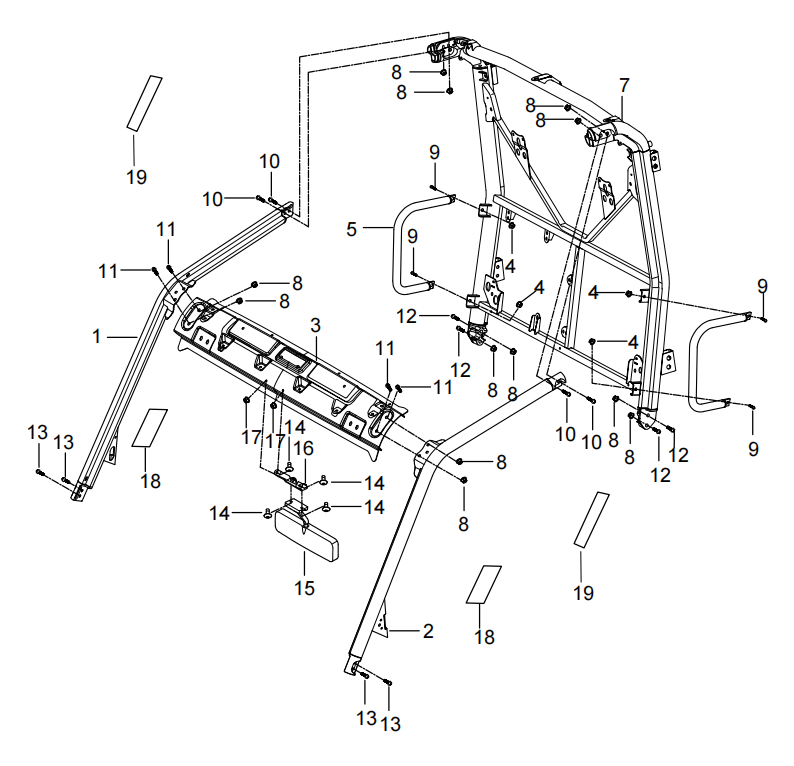Каркас безопасности — AODES WorkCross 550 · 2026