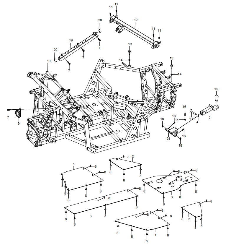 Рама — AODES WorkCross 550 · 2026