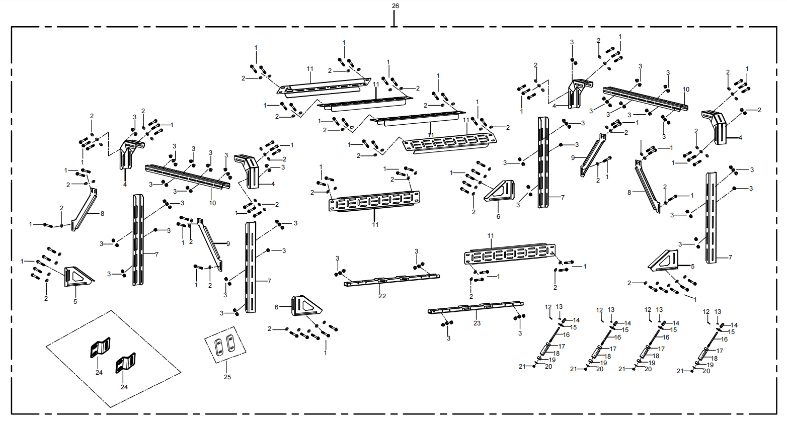 Откидной передний багажник — AODES WorkCross 550 · 2026