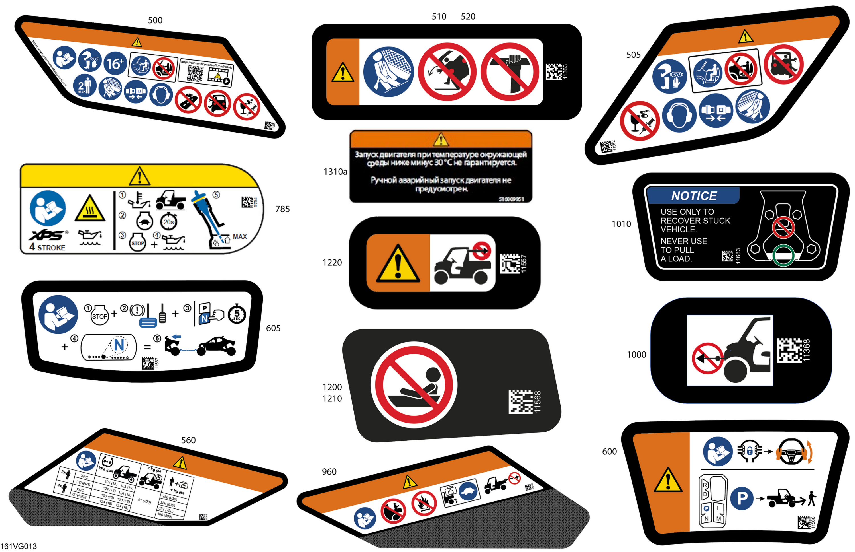 Схема узла: Body - Warning Decals