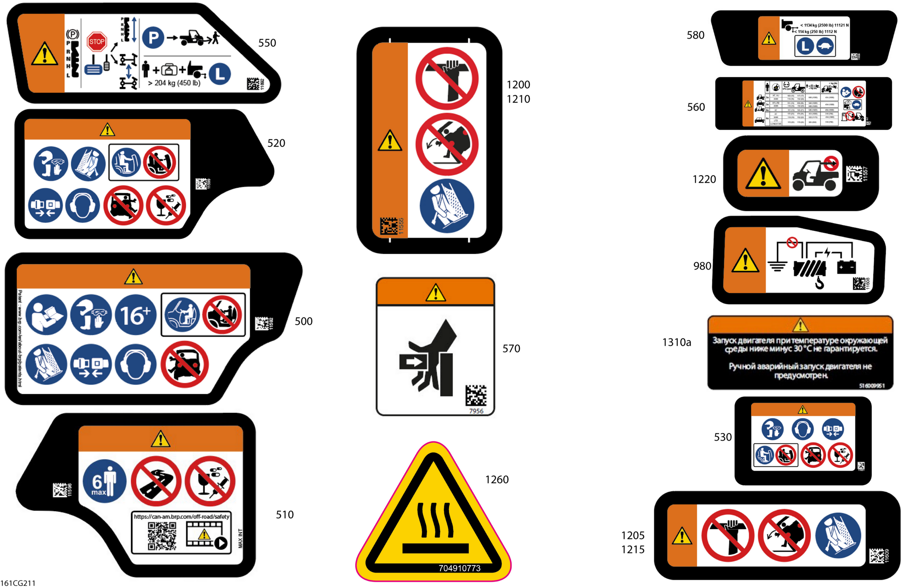 Схема узла: Body - Warning Decals