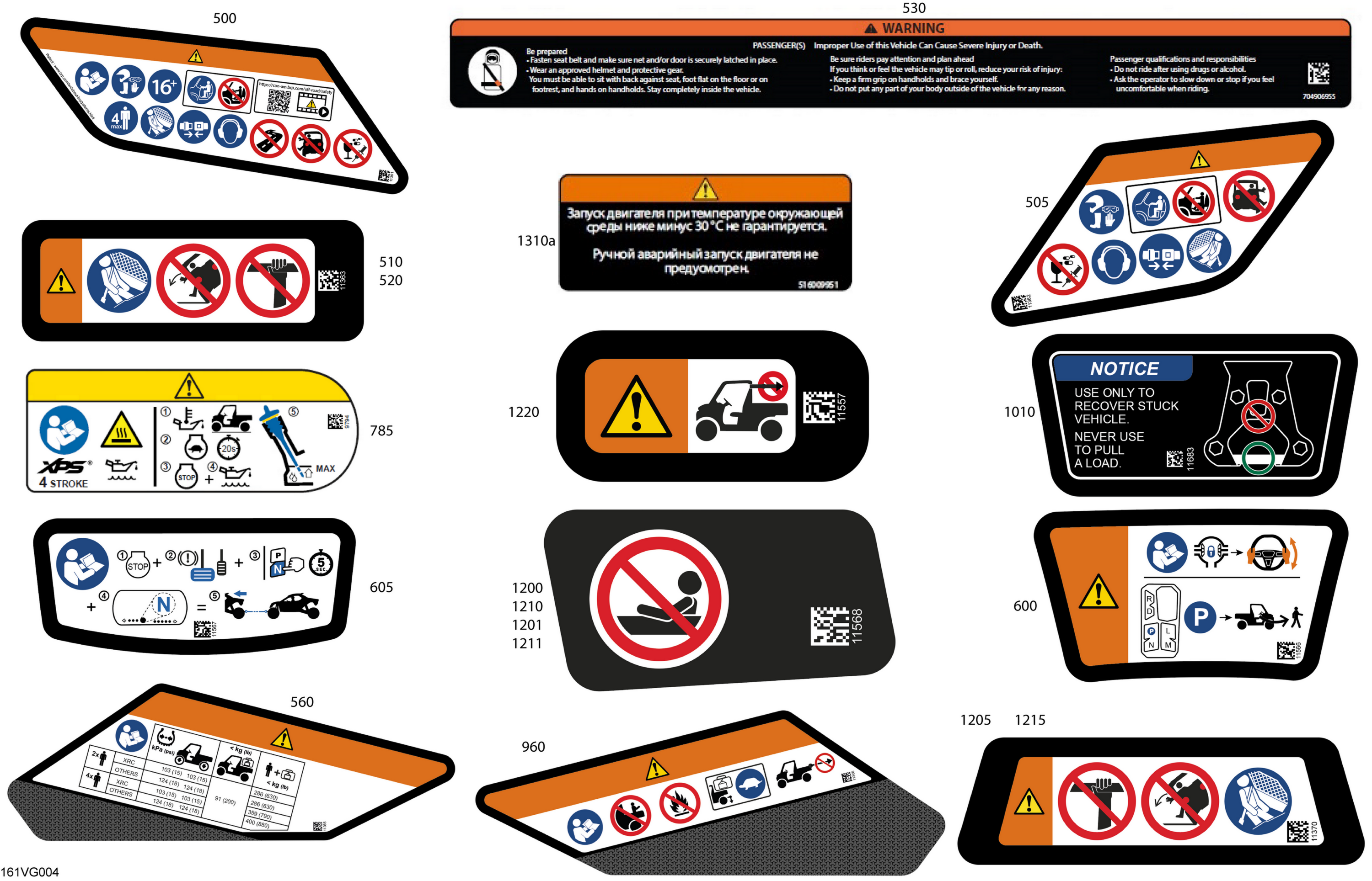 Схема узла: Body - Warning Decals