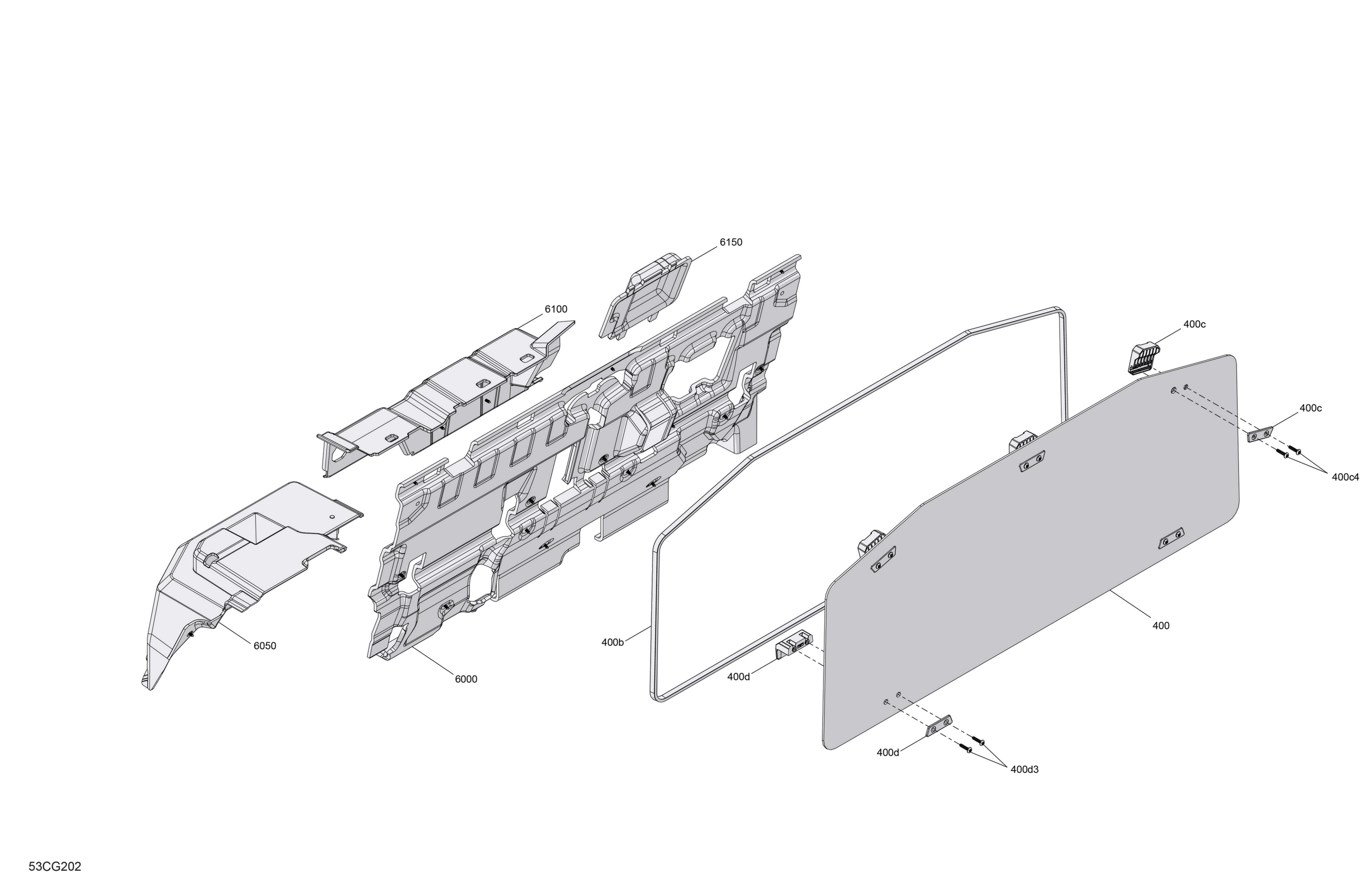 Enclosure Cab - Rear Wall