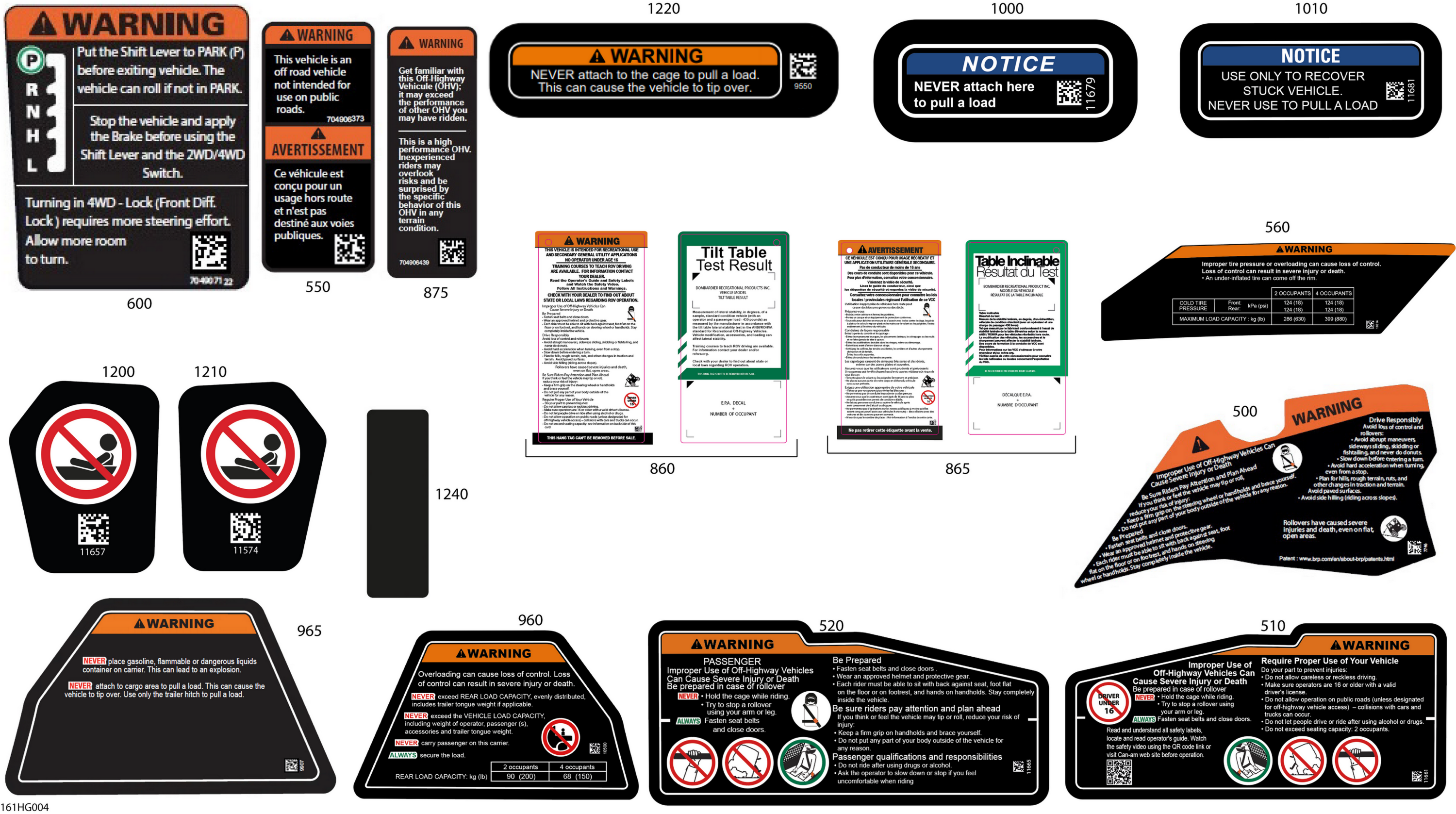 Body - Warning Decals