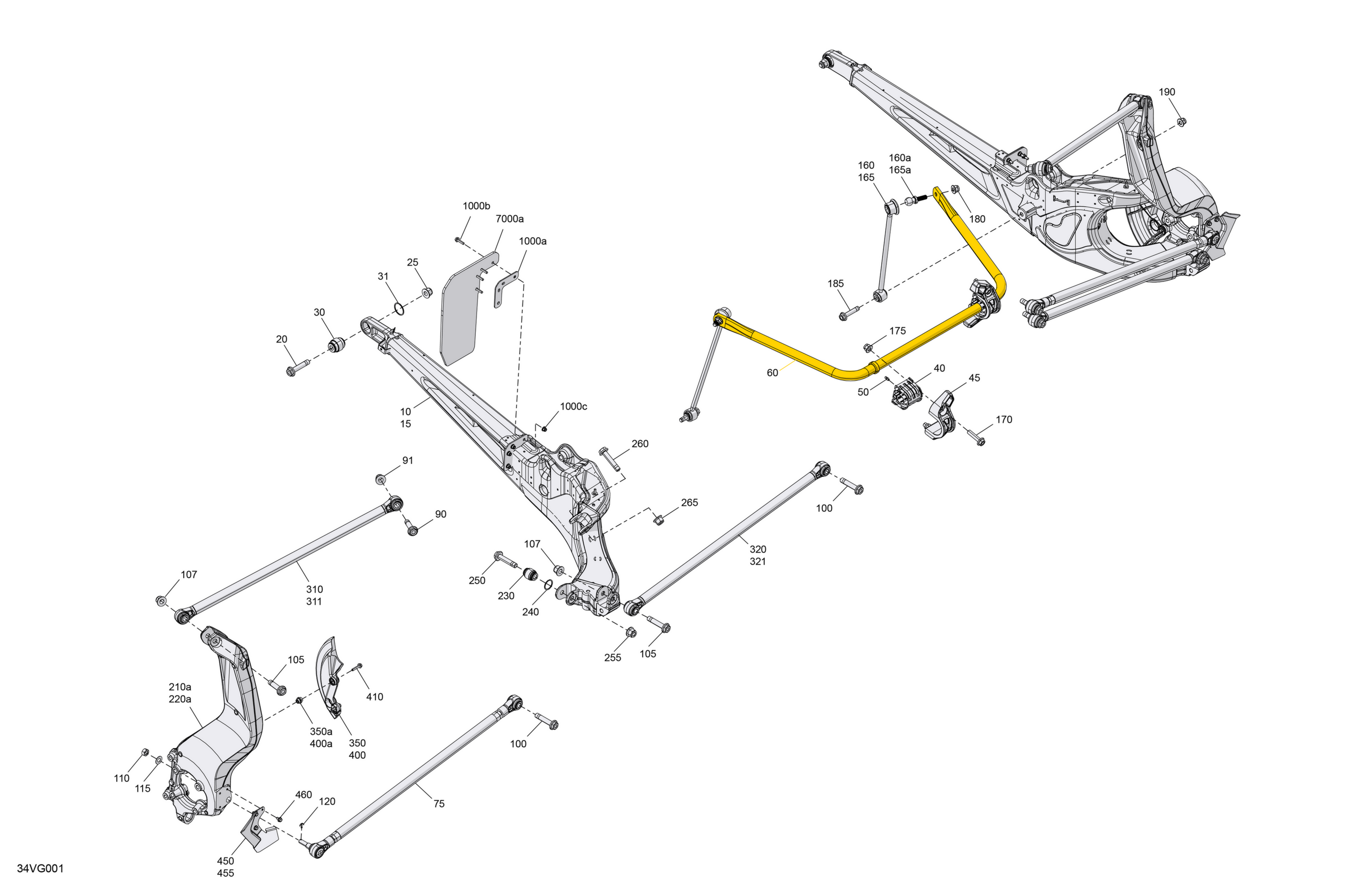 Схема узла: Suspension - Rear Components
