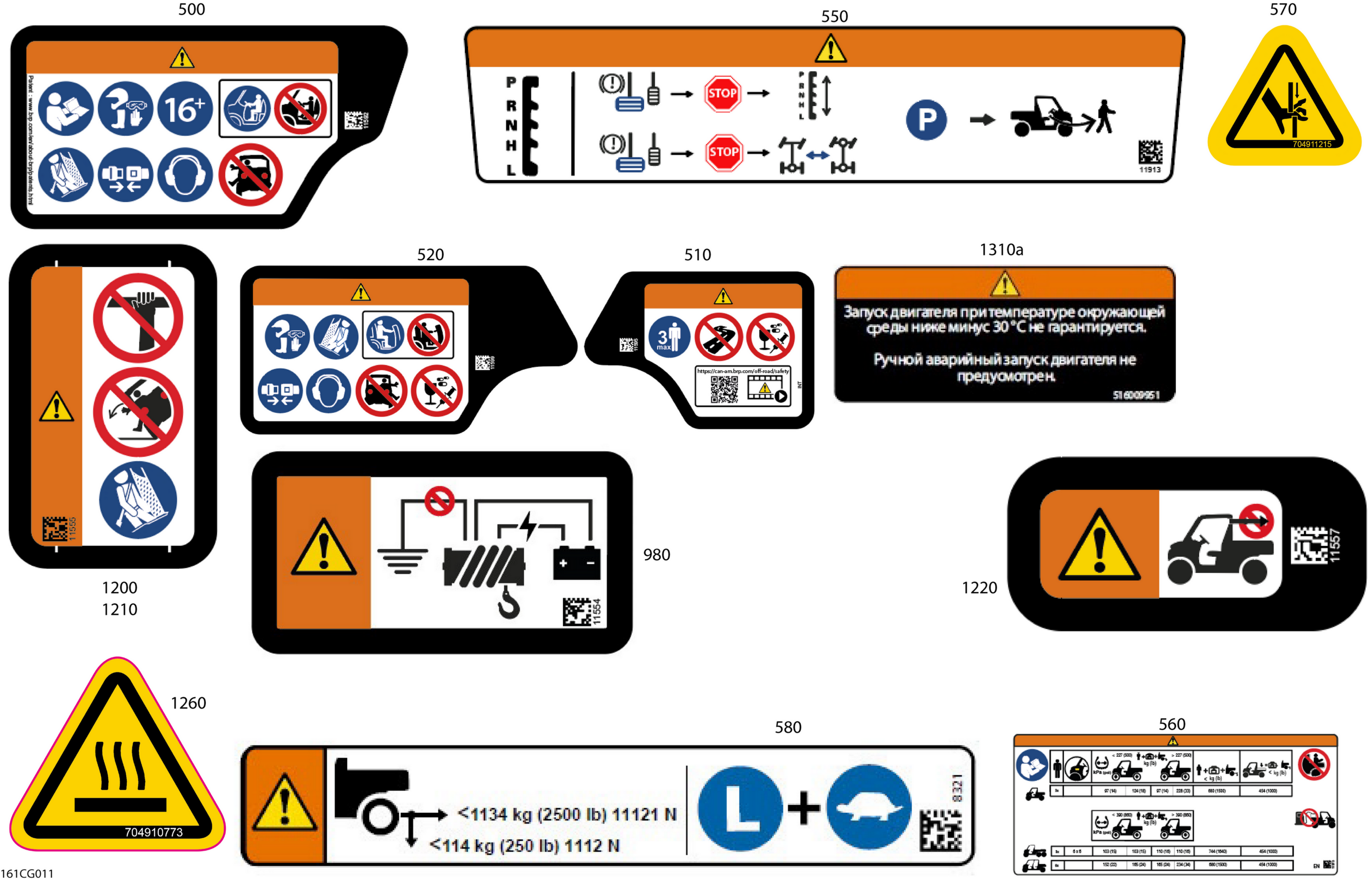 Схема узла: Body - Warning Decals