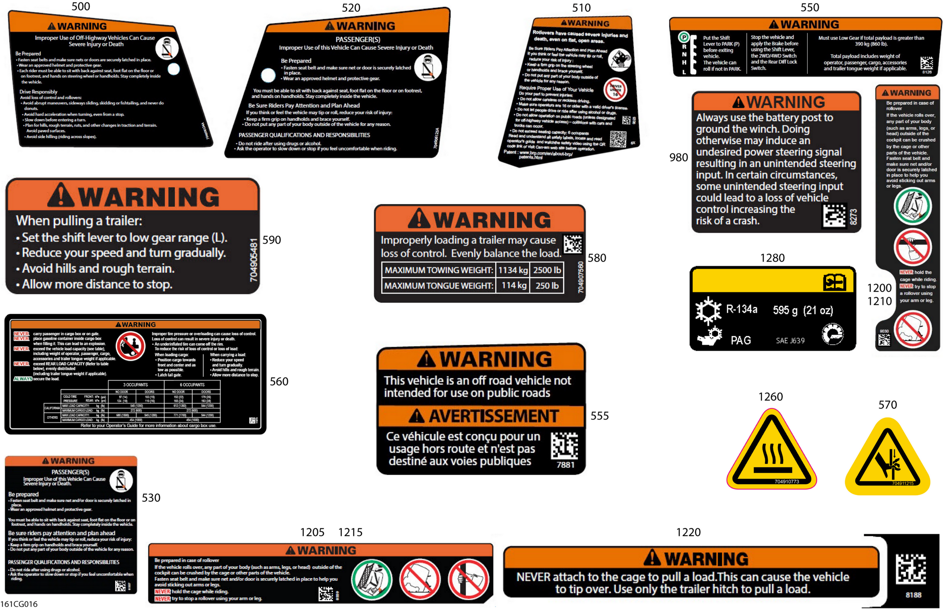 Схема узла: Body - Warning Decals