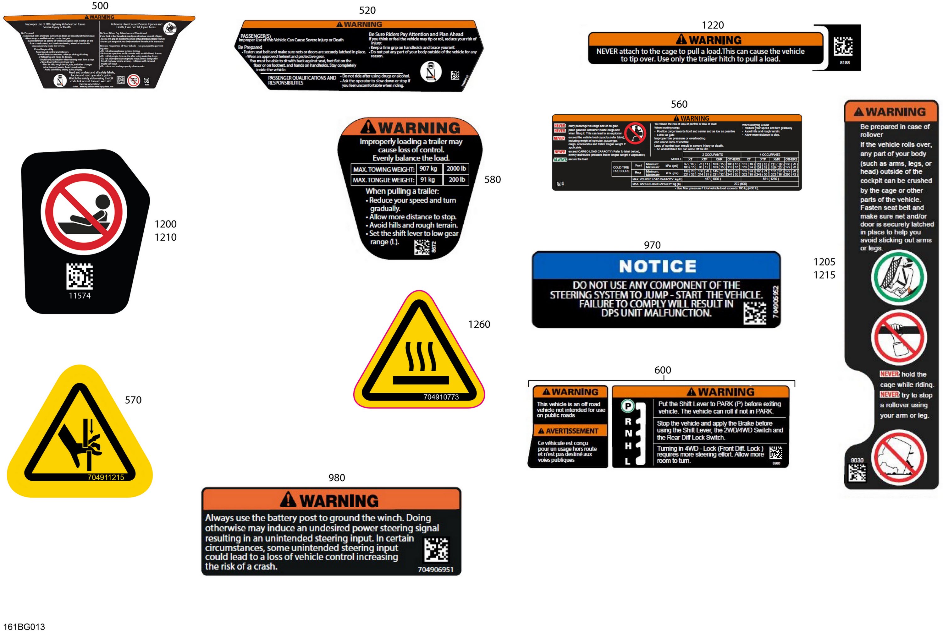 Body - Warning Decals