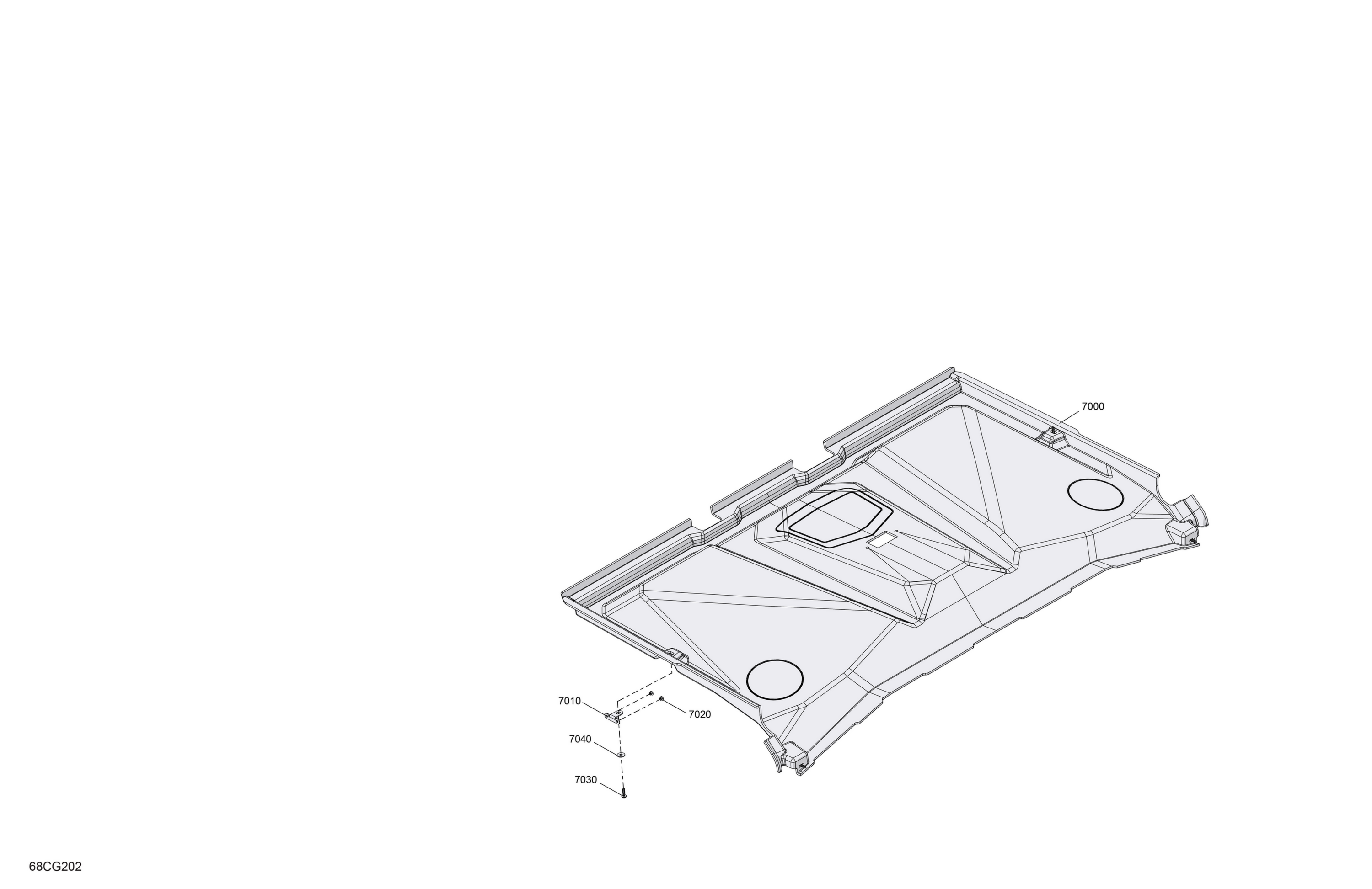 Enclosure Cab - Roof Liner