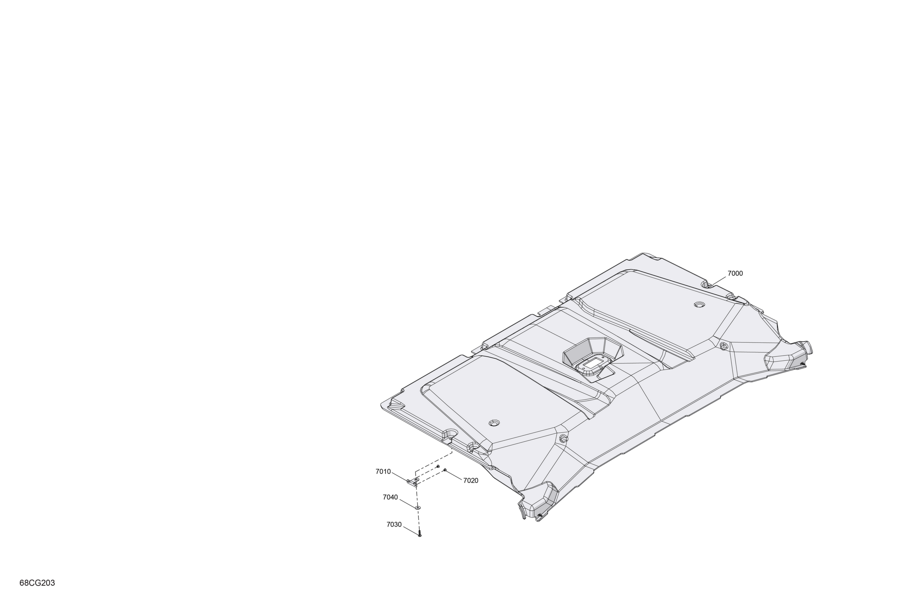 Enclosure Cab - Roof Liner