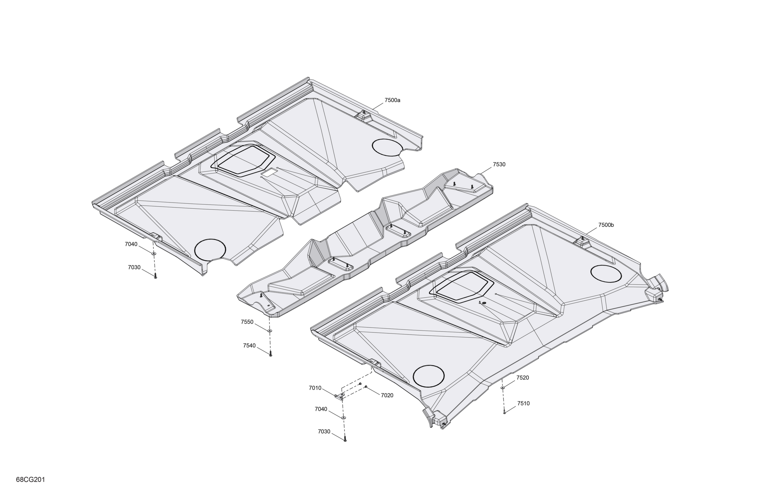 Enclosure Cab - Roof Liner