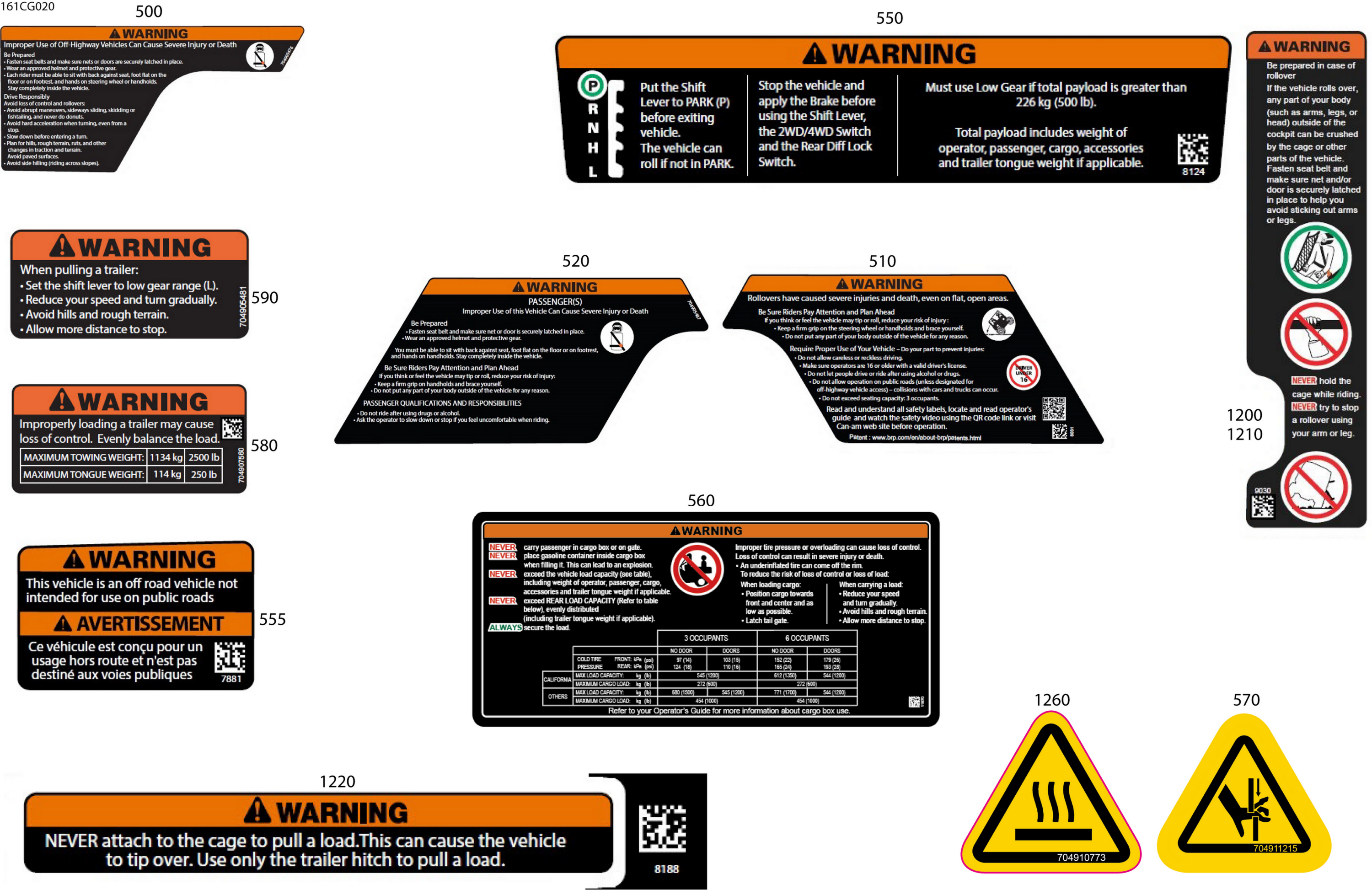 Body - Warning Decals