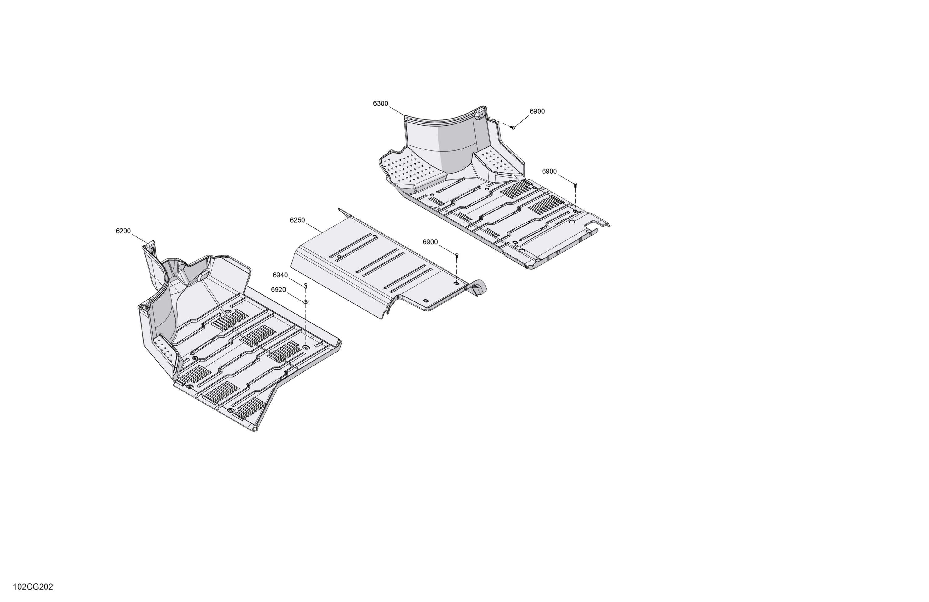 Схема узла: Enclosure Cab - Flooring