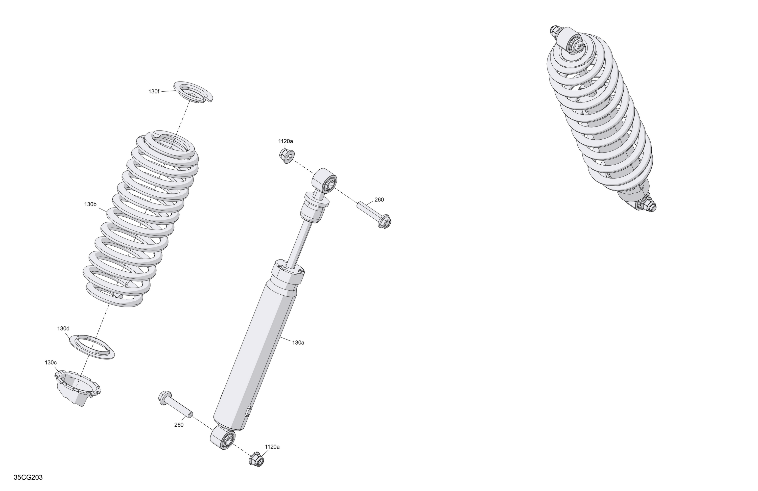 Схема узла: Suspension - Front Shocks