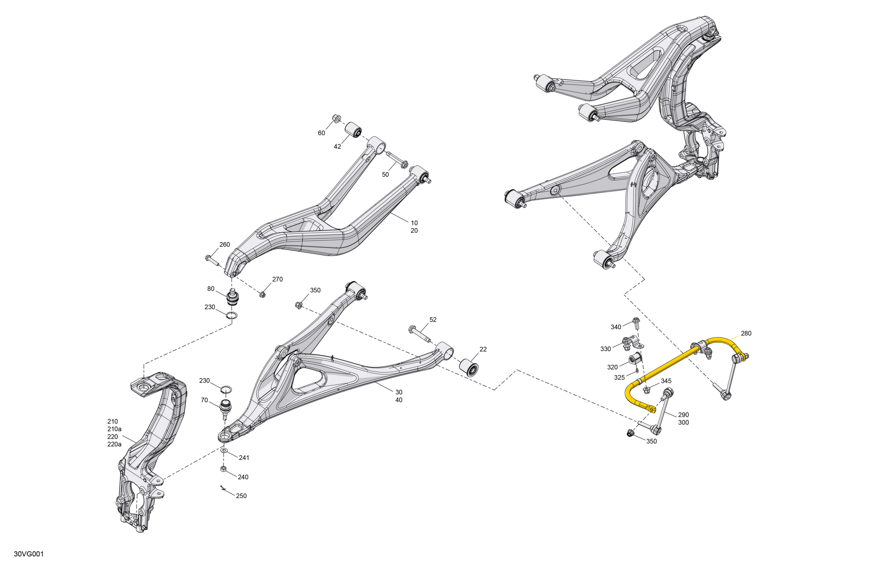 Схема узла: Suspension - Front Components