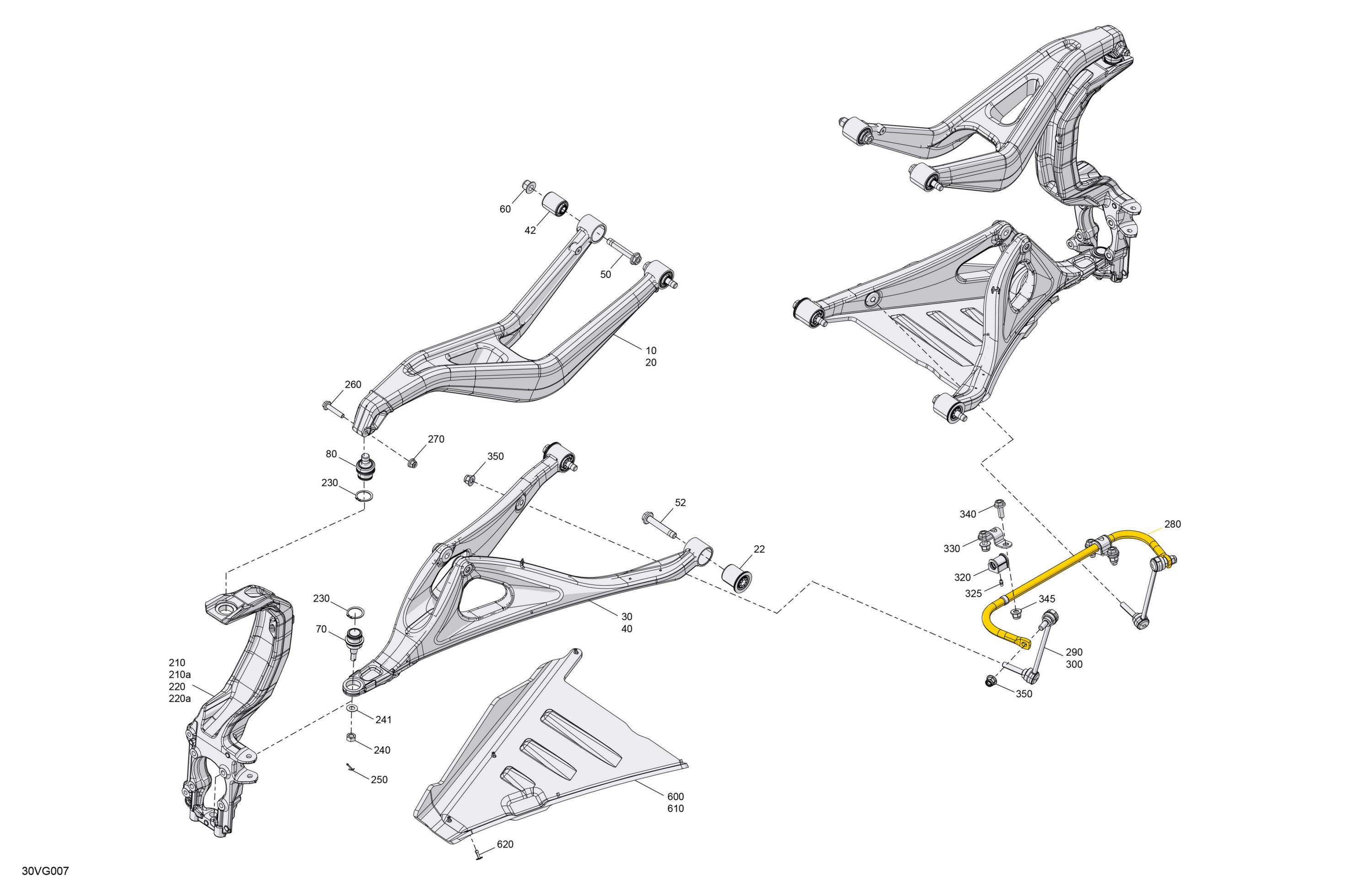 Схема узла: Suspension - Front Components
