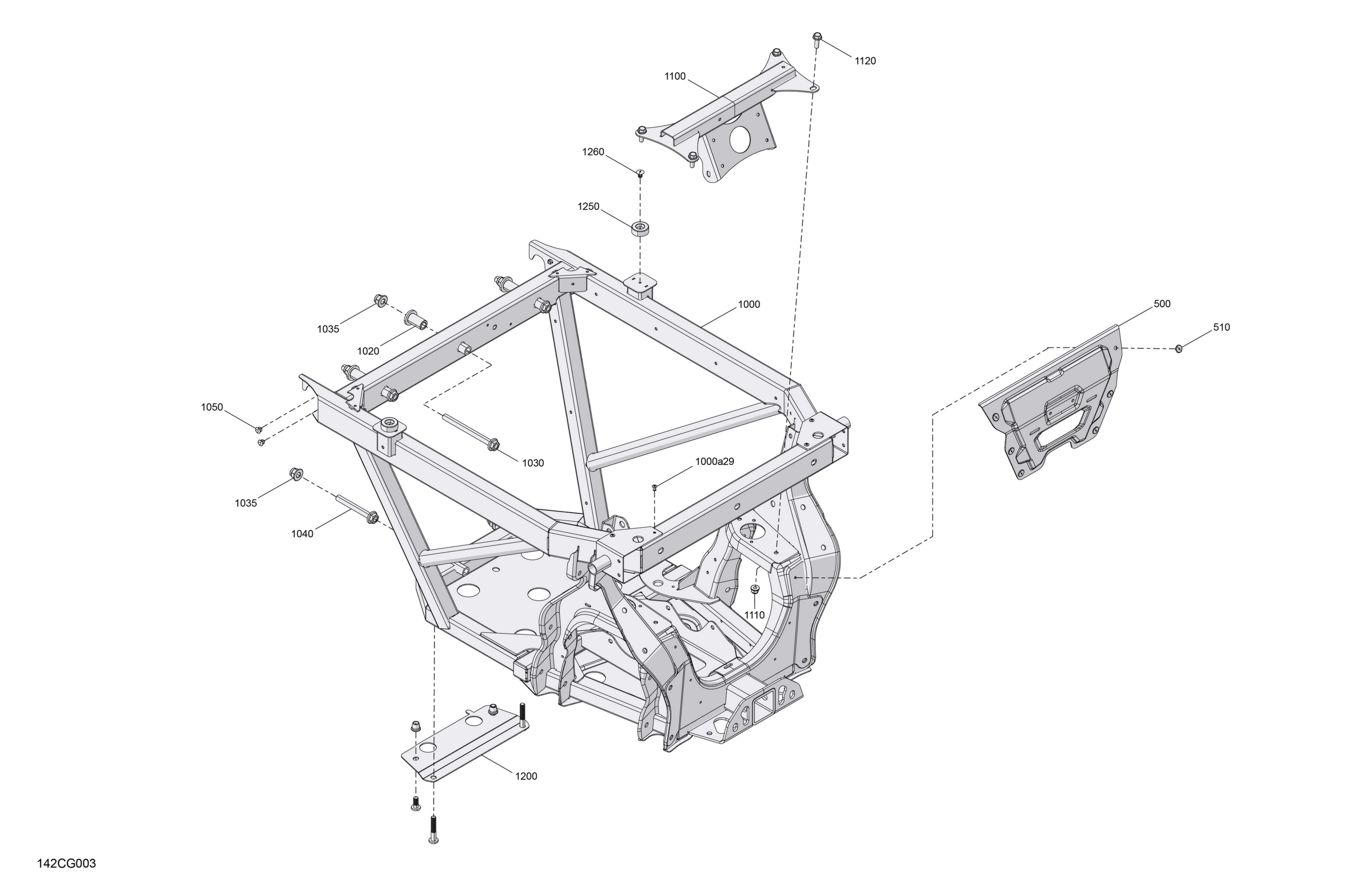 Схема узла: Frame - Rear Section