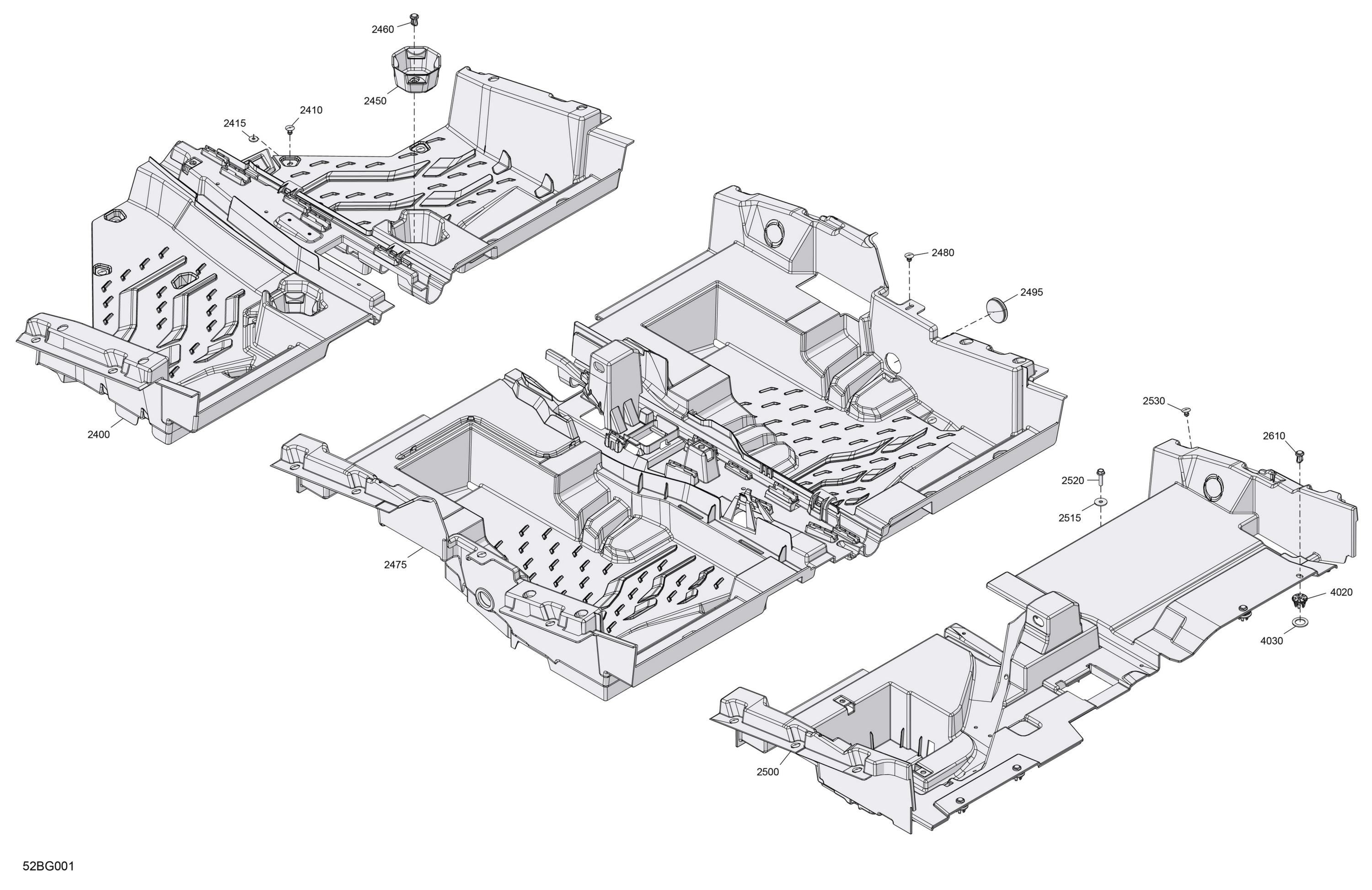 Схема узла: Cab Interior - Floor