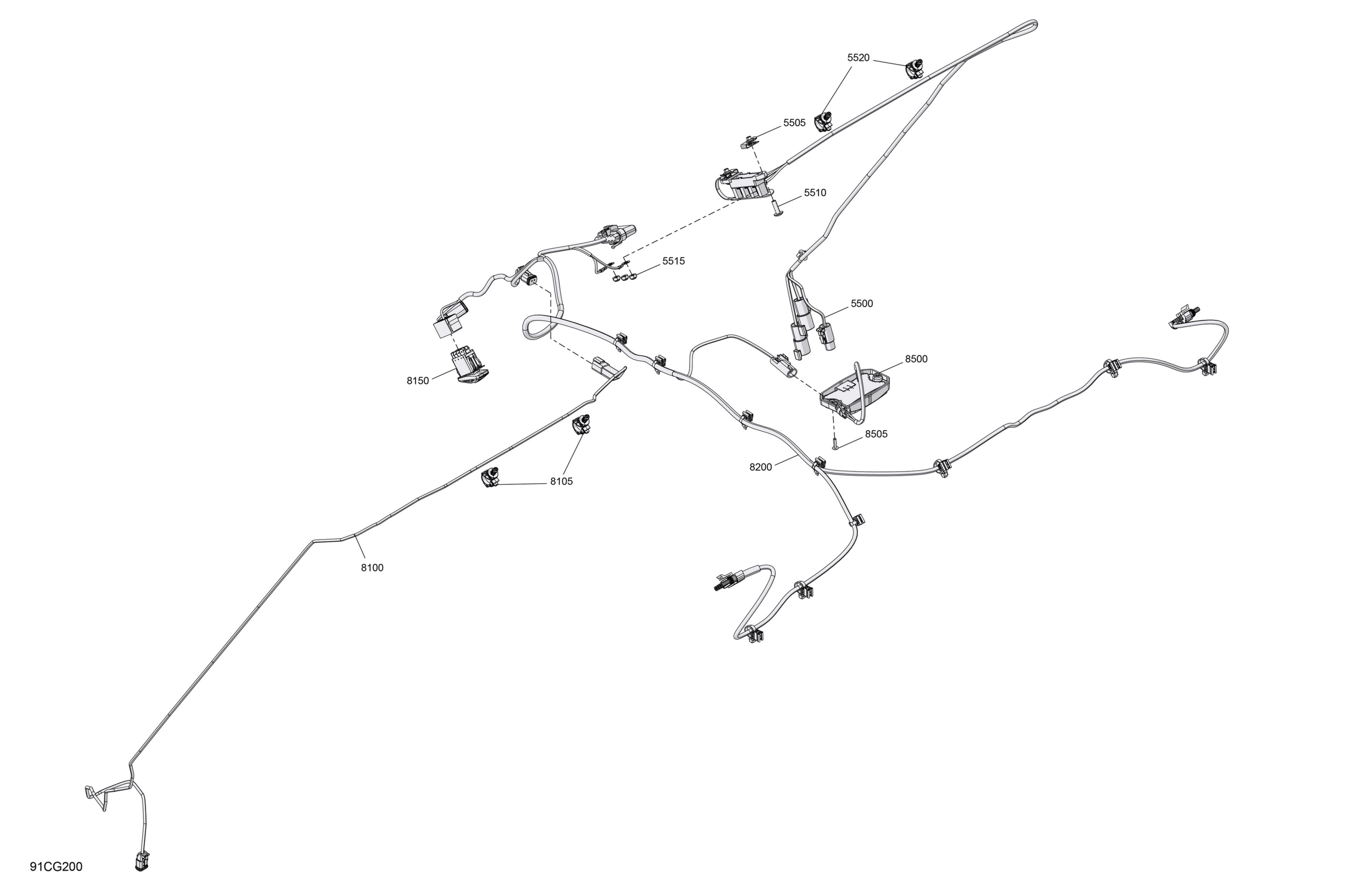 Electric - Roof Wiring Harness