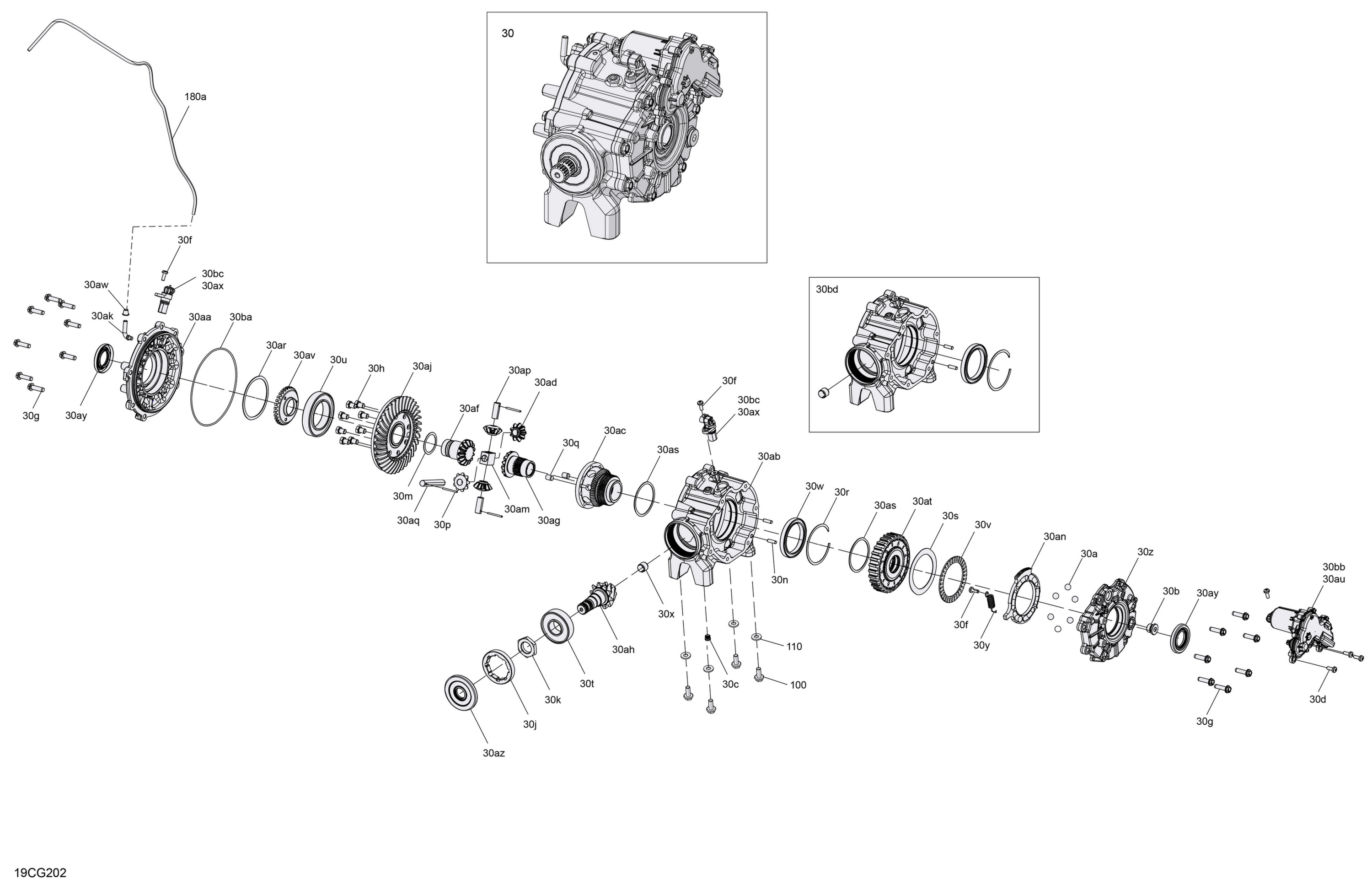 Схема узла: Drive - Front - Differential Parts