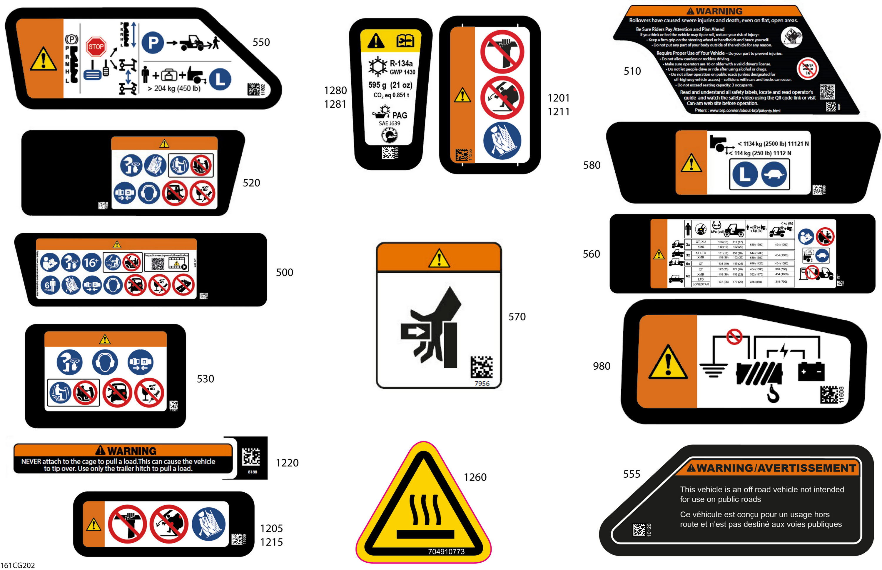 Схема узла: Body - Warning Decals
