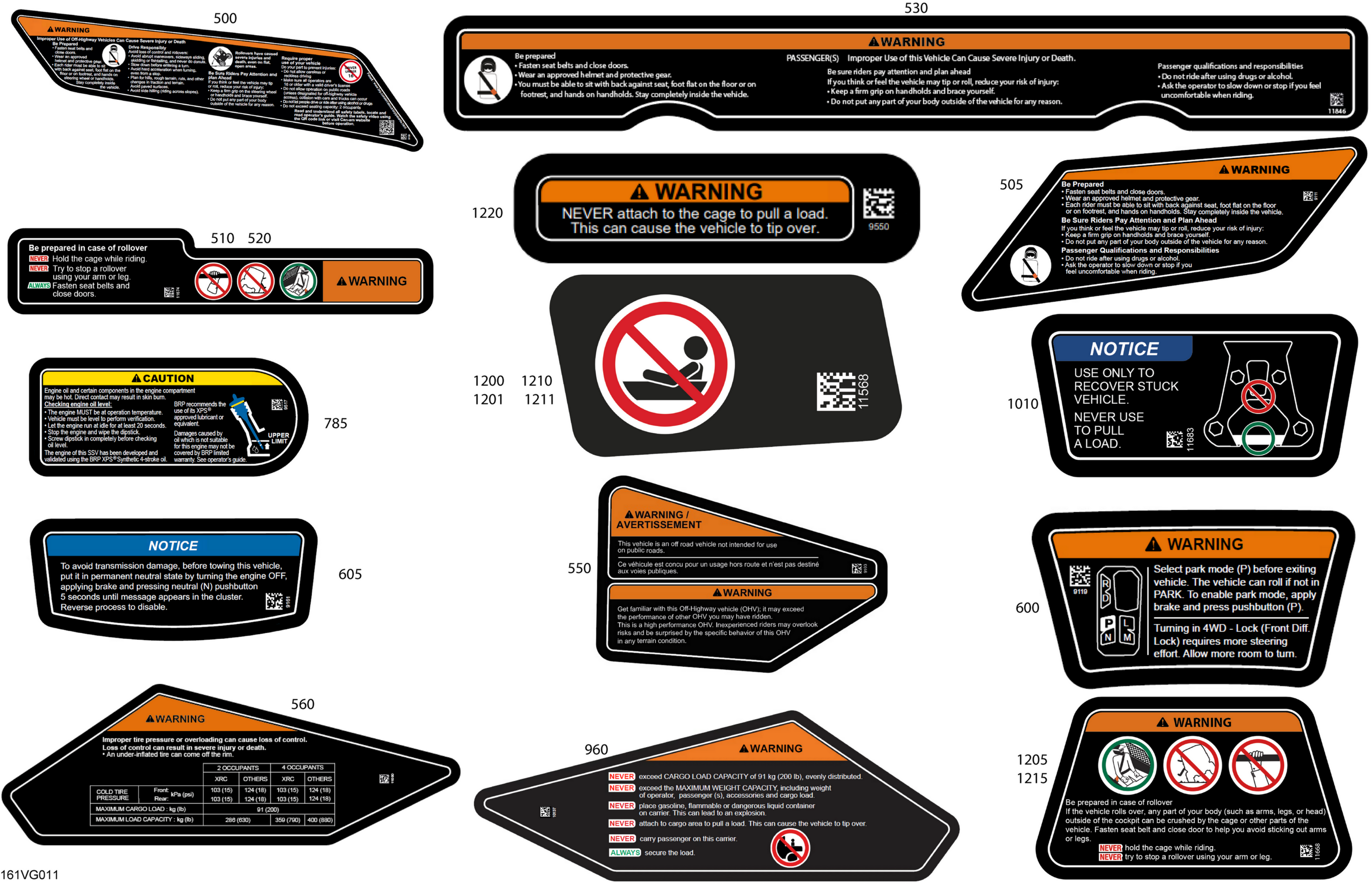 Схема узла: Body - Warning Decals