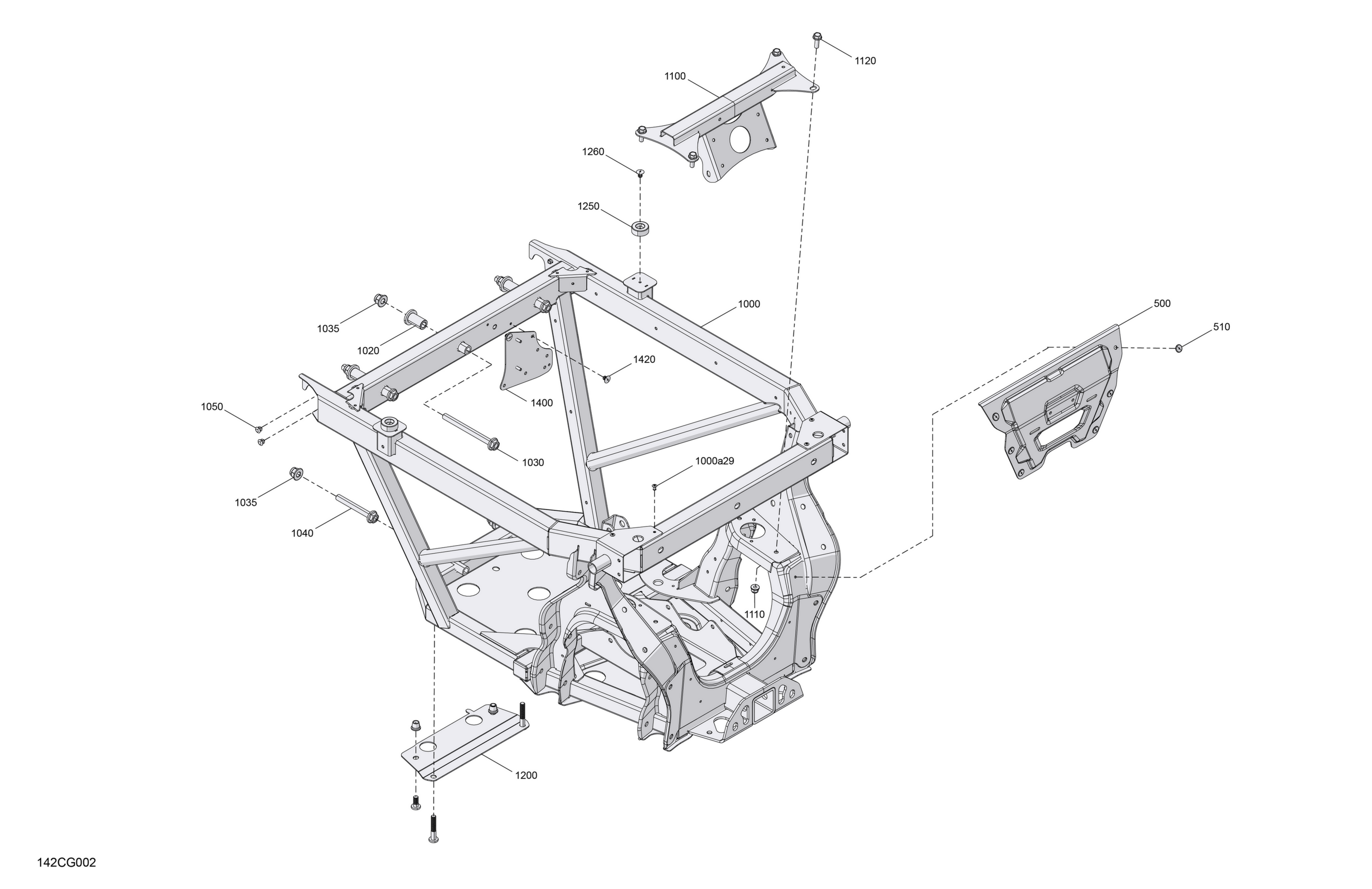 Схема узла: Frame - Rear Section