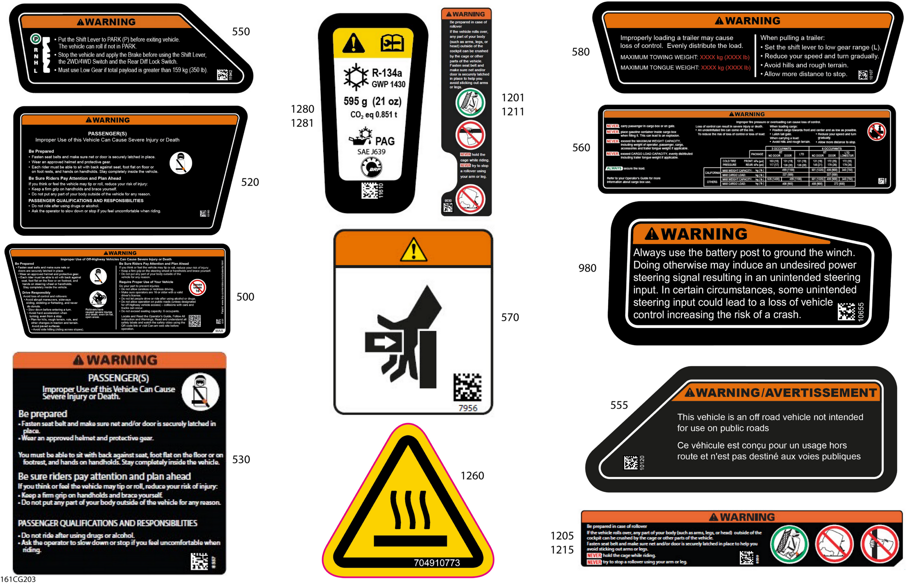 Body - Warning Decals