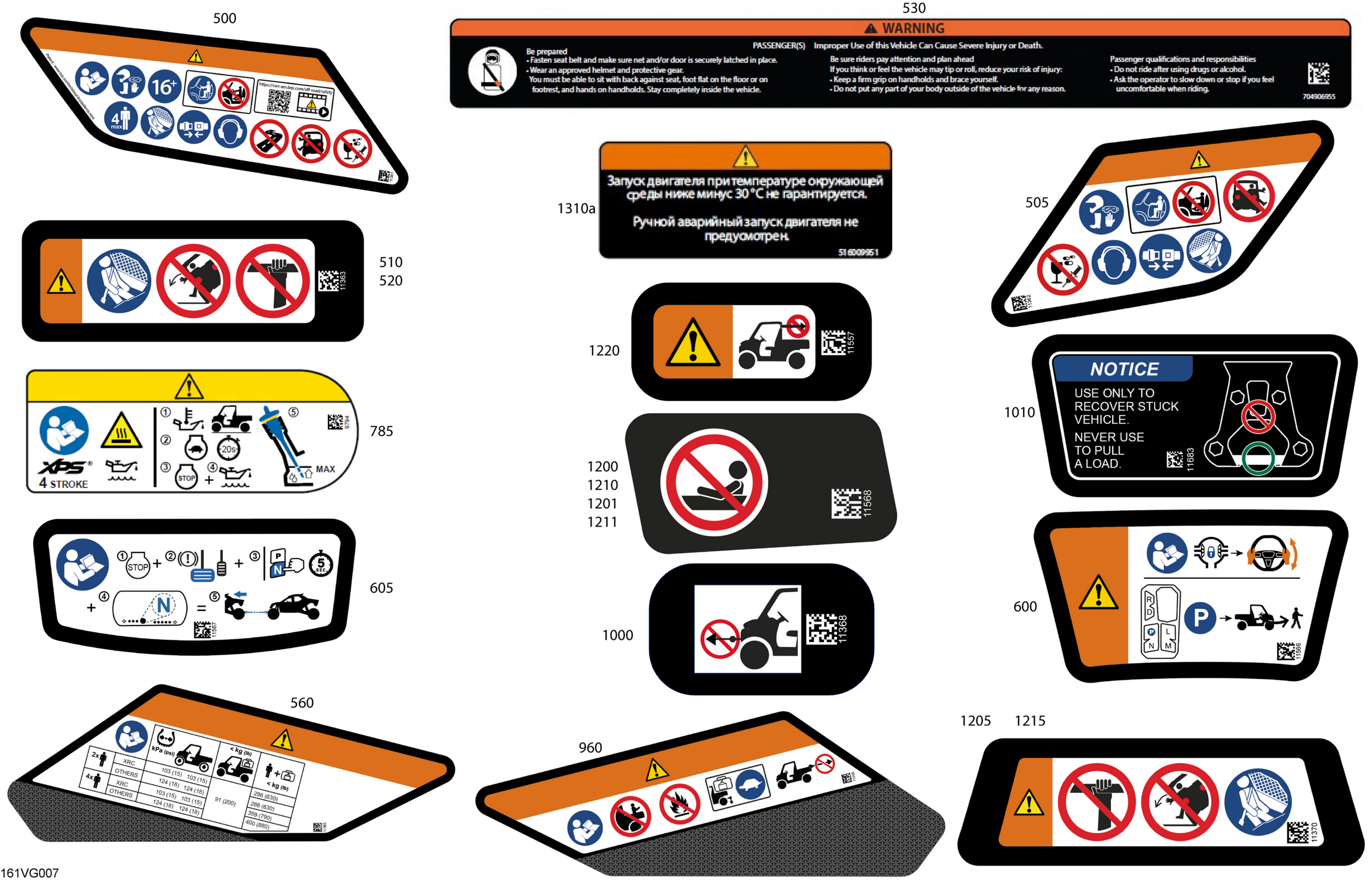 Схема узла: Body - Warning Decals