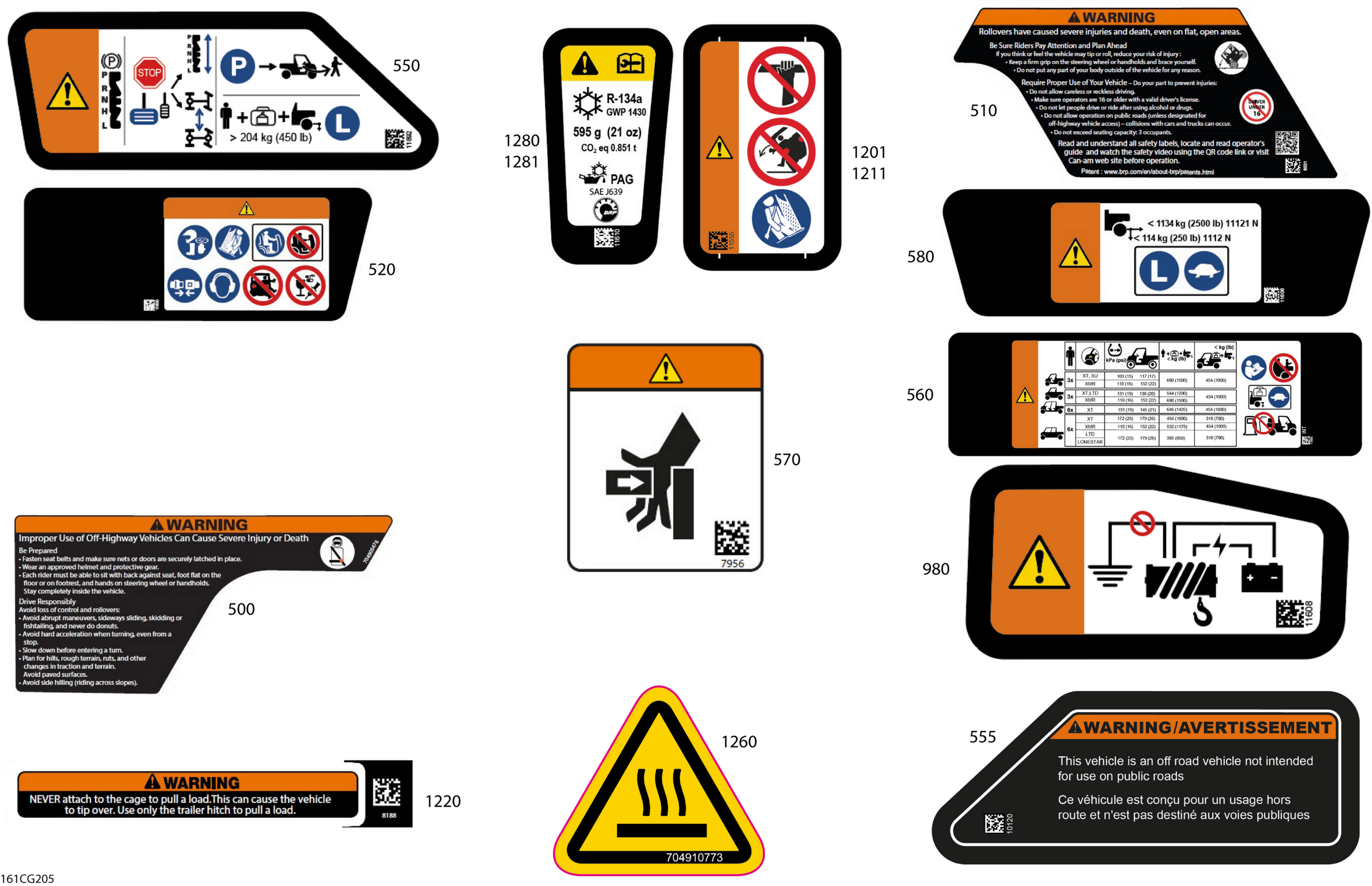 Схема узла: Body - Warning Decals