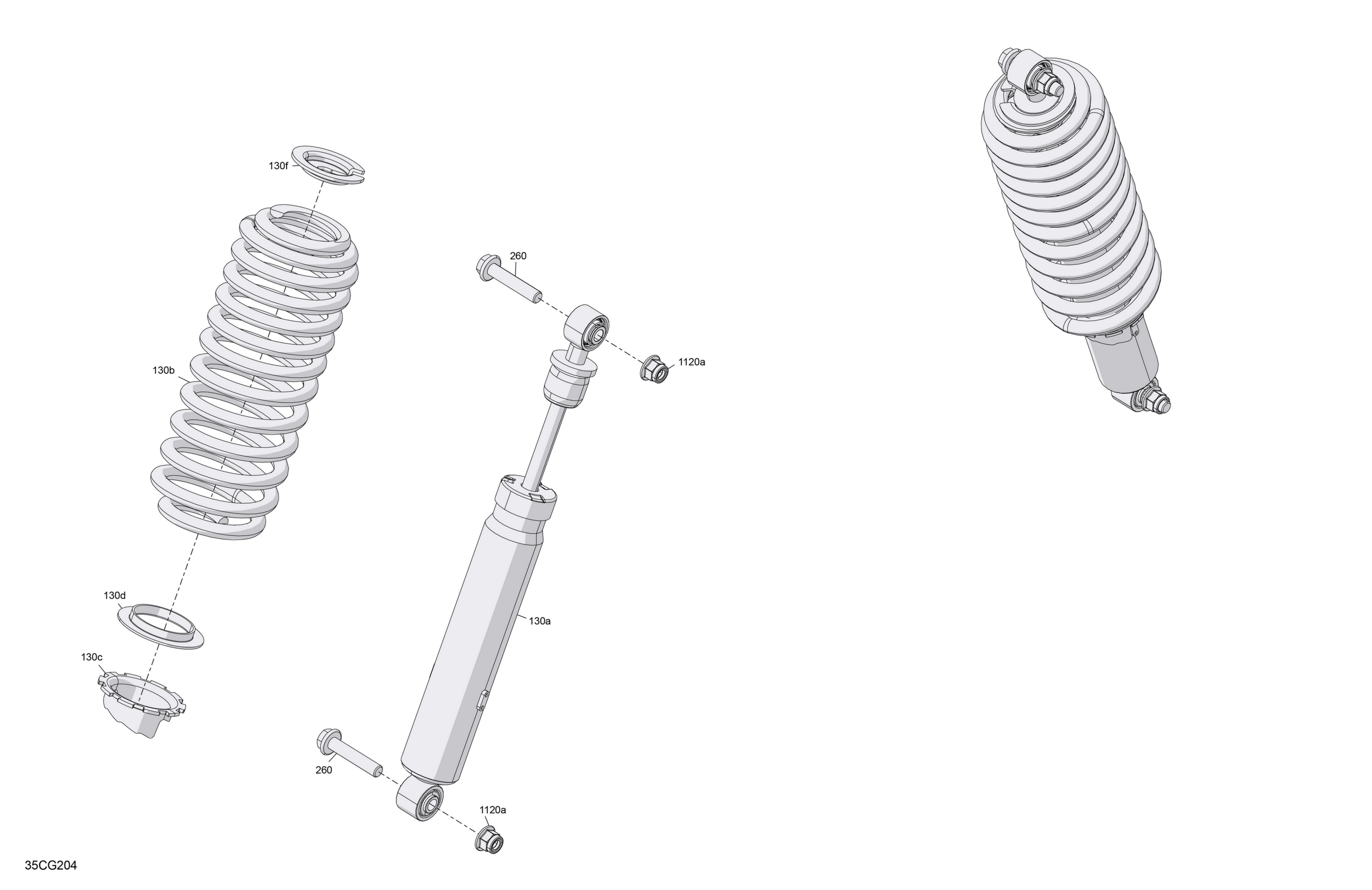 Схема узла: Suspension - Front Shocks