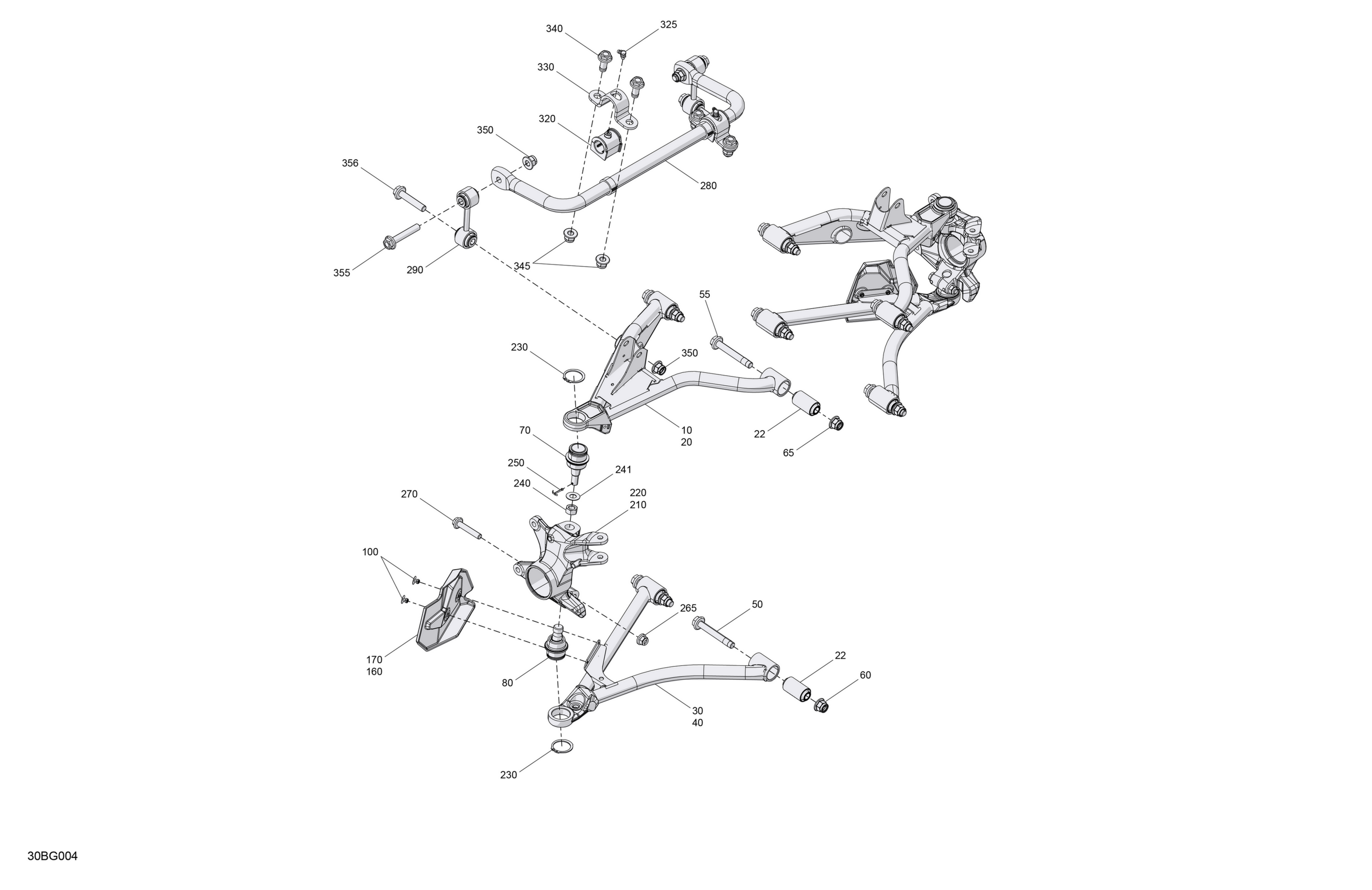 Схема узла: Suspension - Front Components