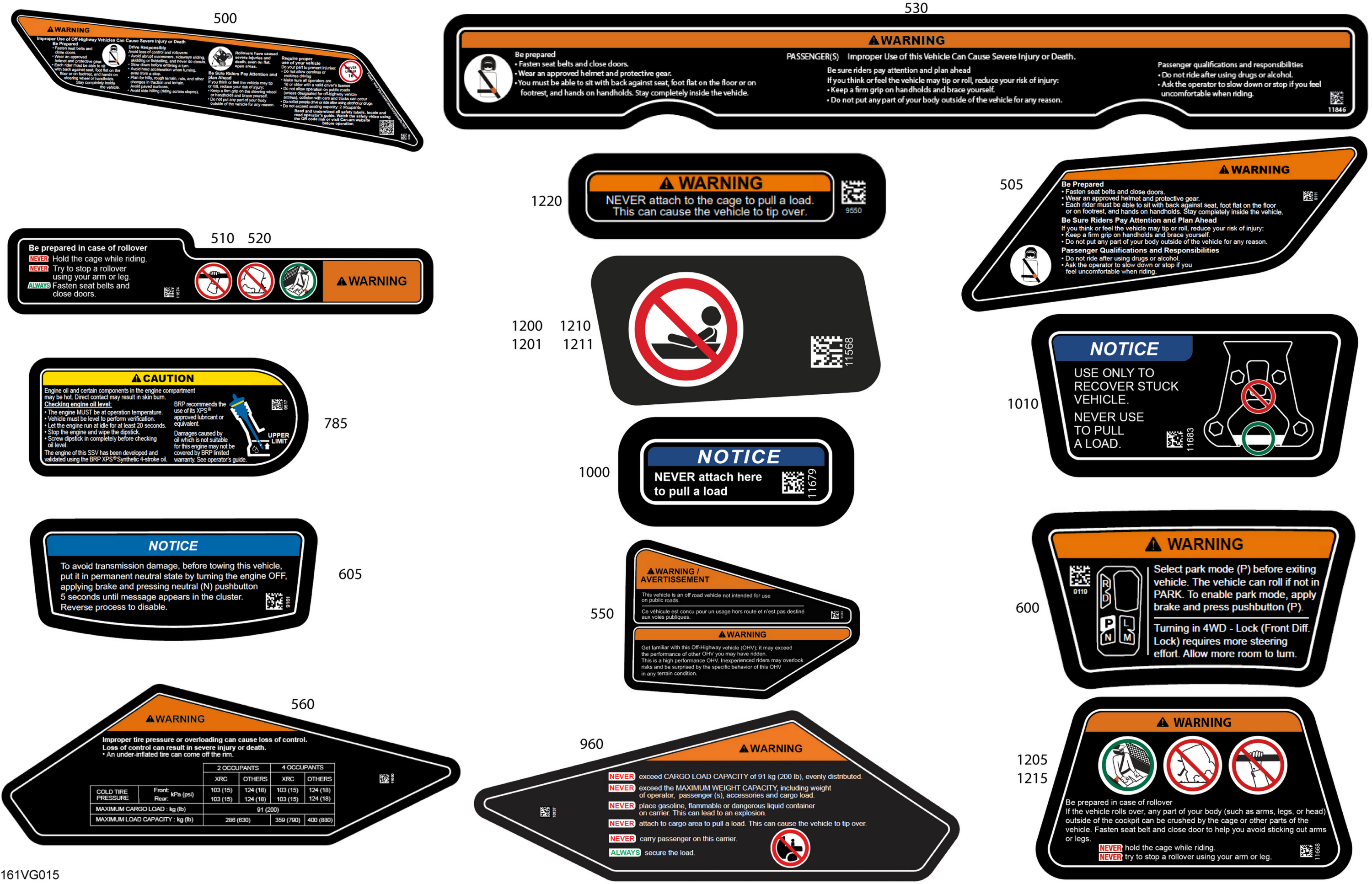 Схема узла: Body - Warning Decals